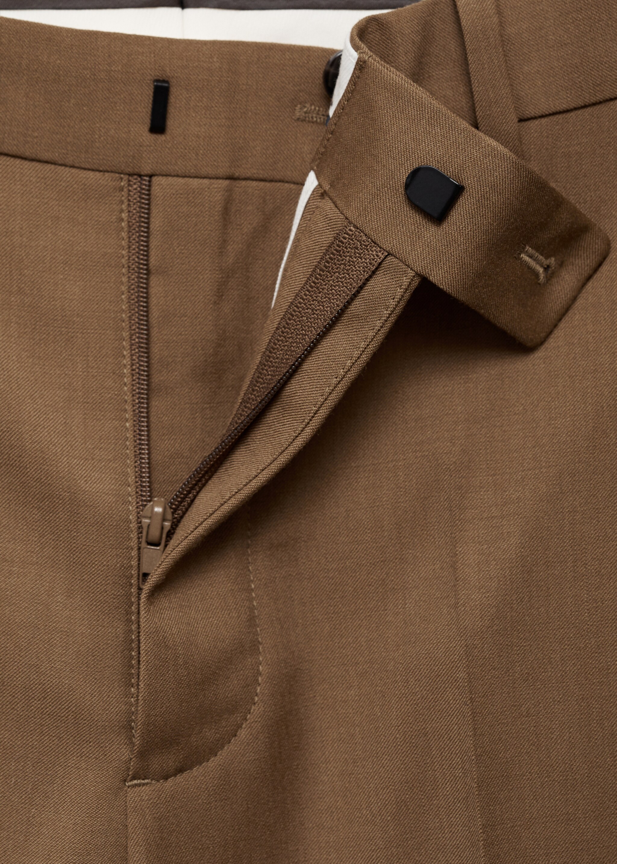 Pantalón traje slim fit 100% lana virgen - Detalle del artículo 8