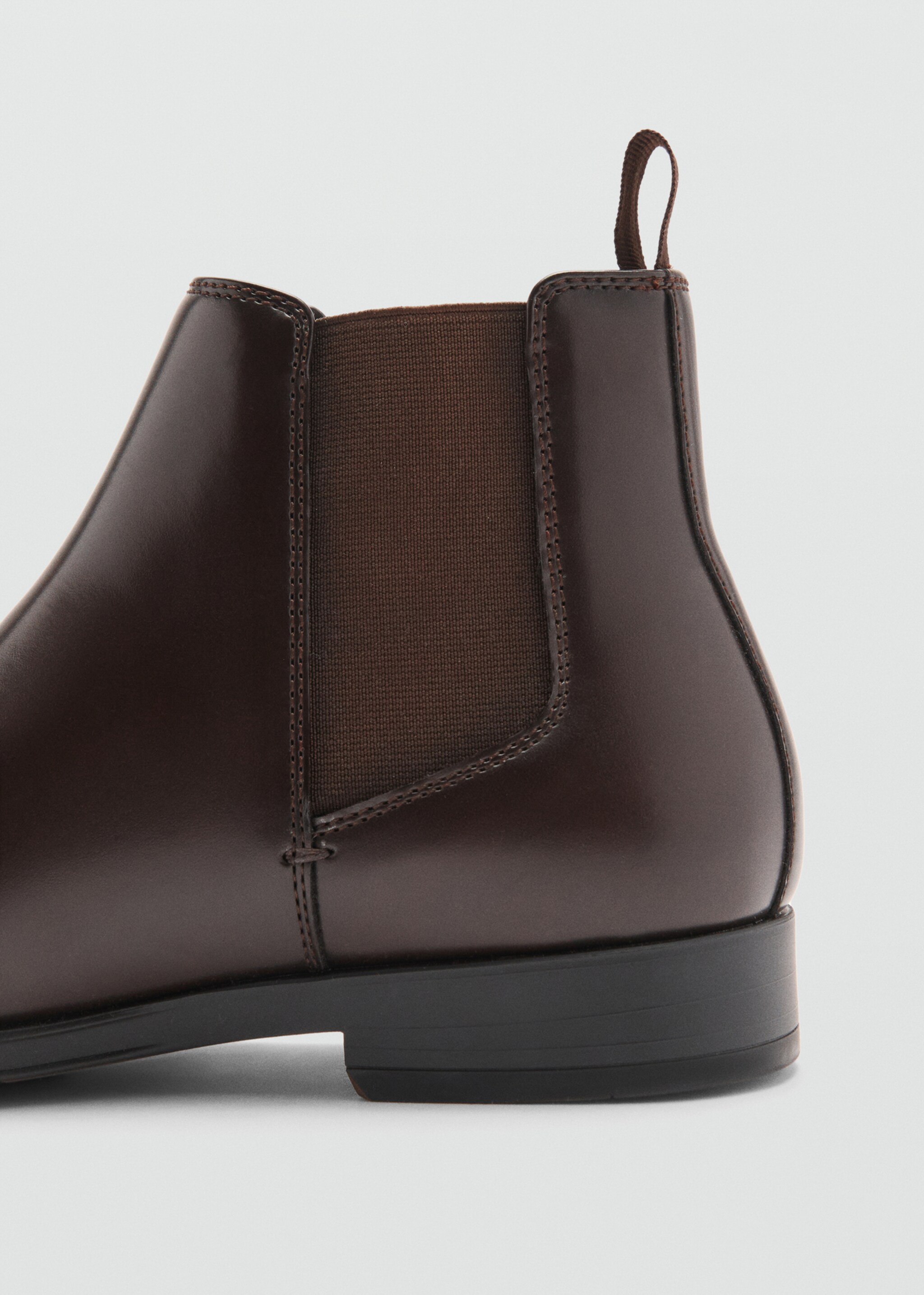 Leather-effect chelsea ankle boots - Details of the article 1