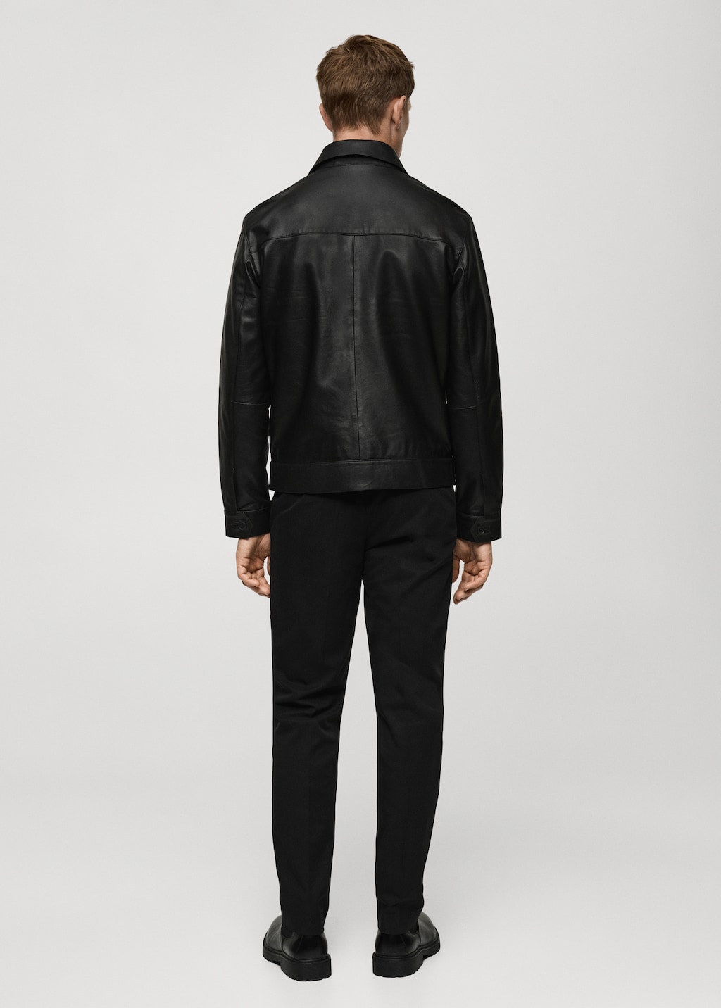 Mango leather jacket mens hotsell
