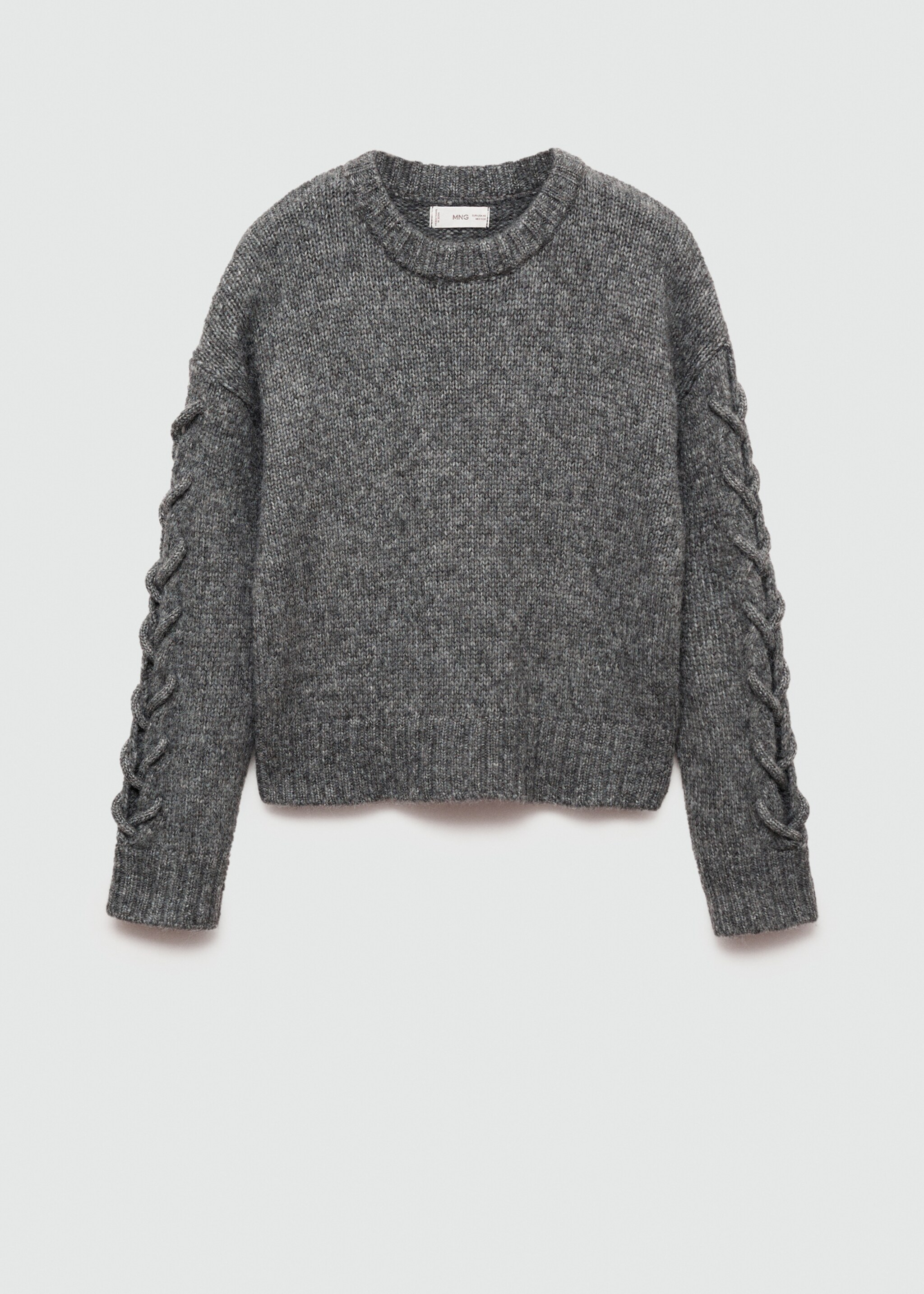 Braided sleeve sweater - Article without model