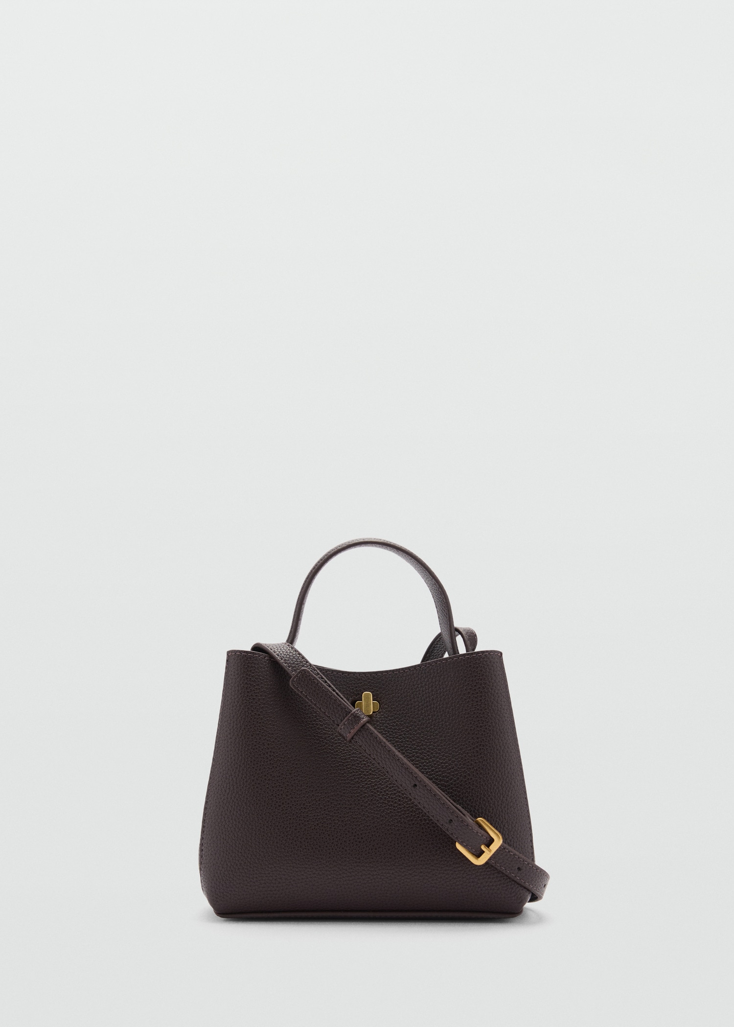 Mini shopper bag with metallic detail - Article without model