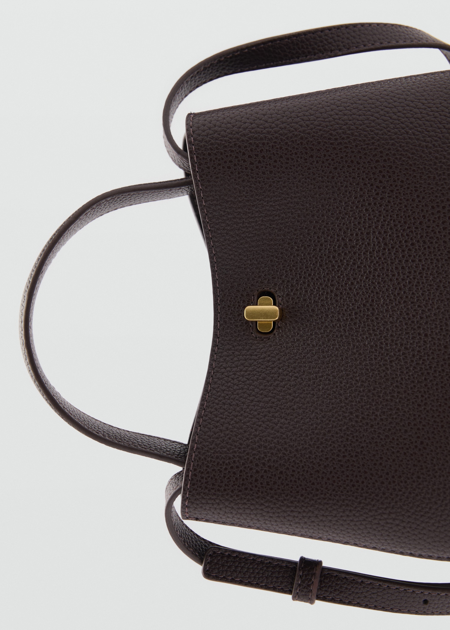 Mini shopper bag with metallic detail - Details of the article 1