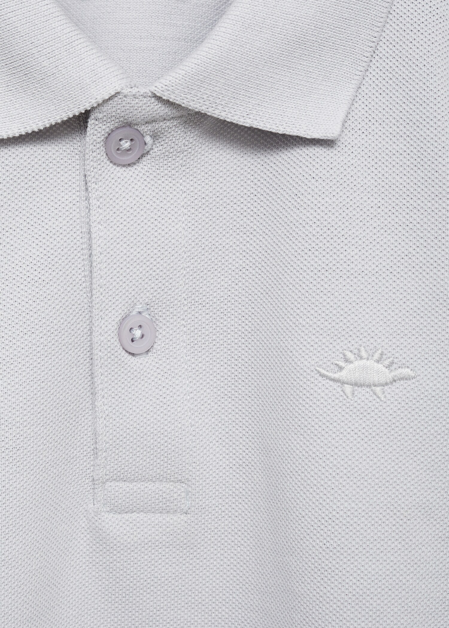 Long sleeves cotton polo - Details of the article 8