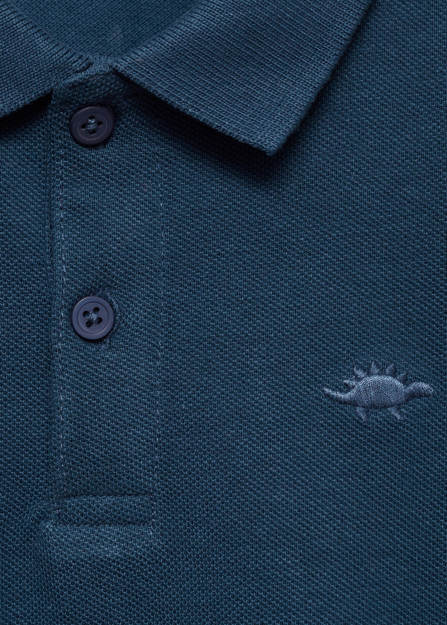Long sleeves cotton polo - Details of the article 8
