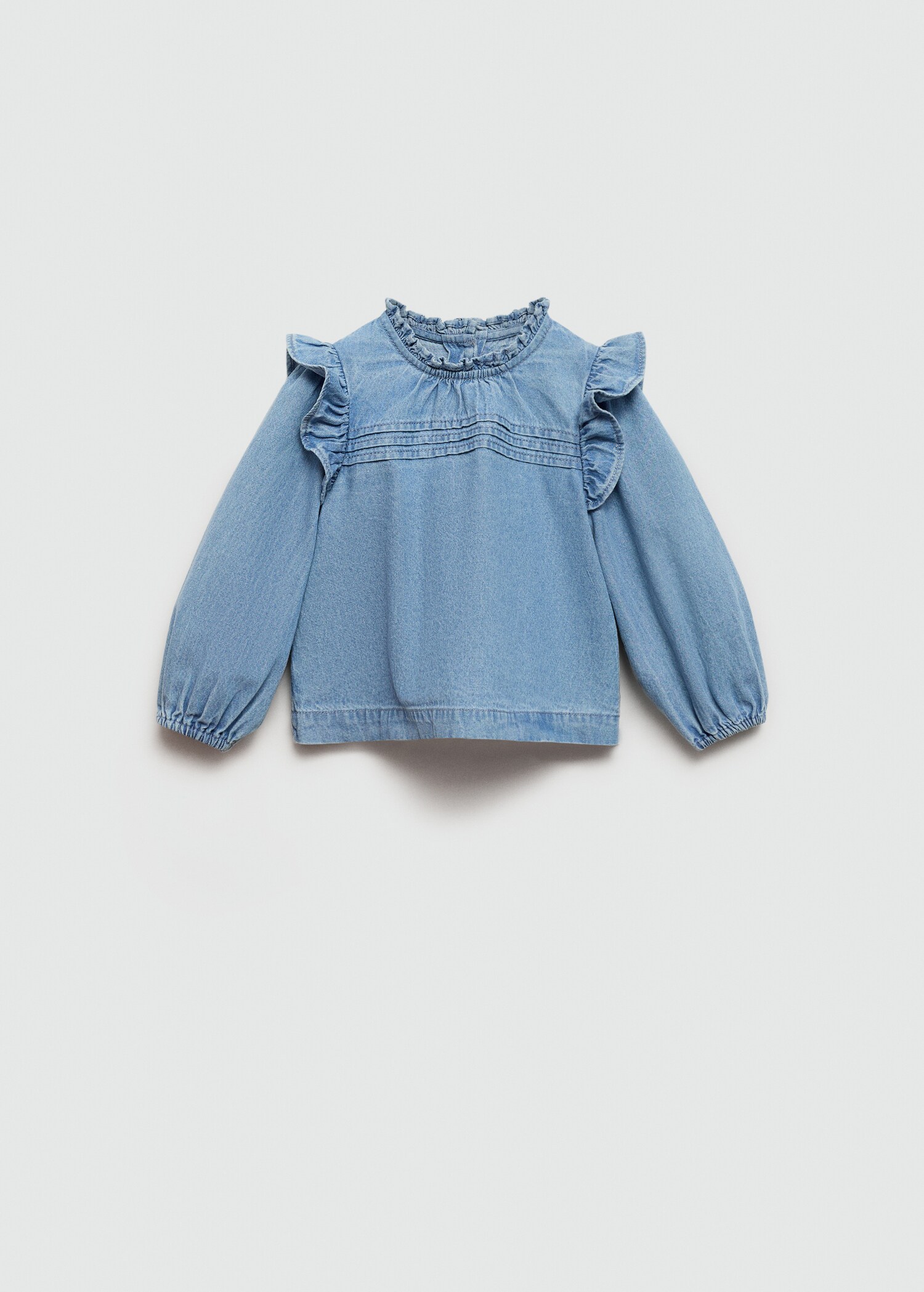 Frilled denim shirt - Article without model