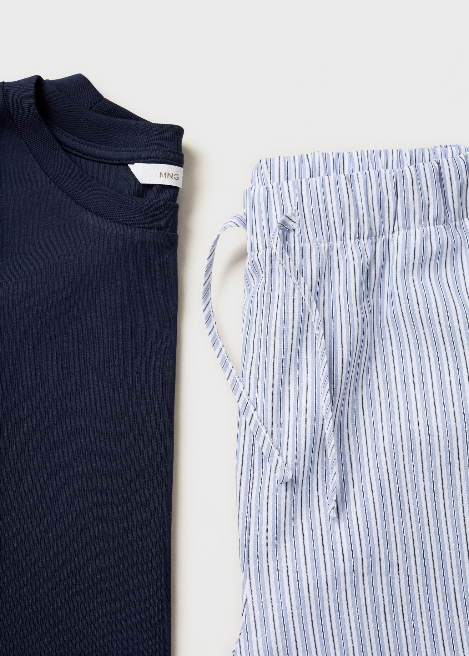 Striped long pyjamas - Details of the article 8