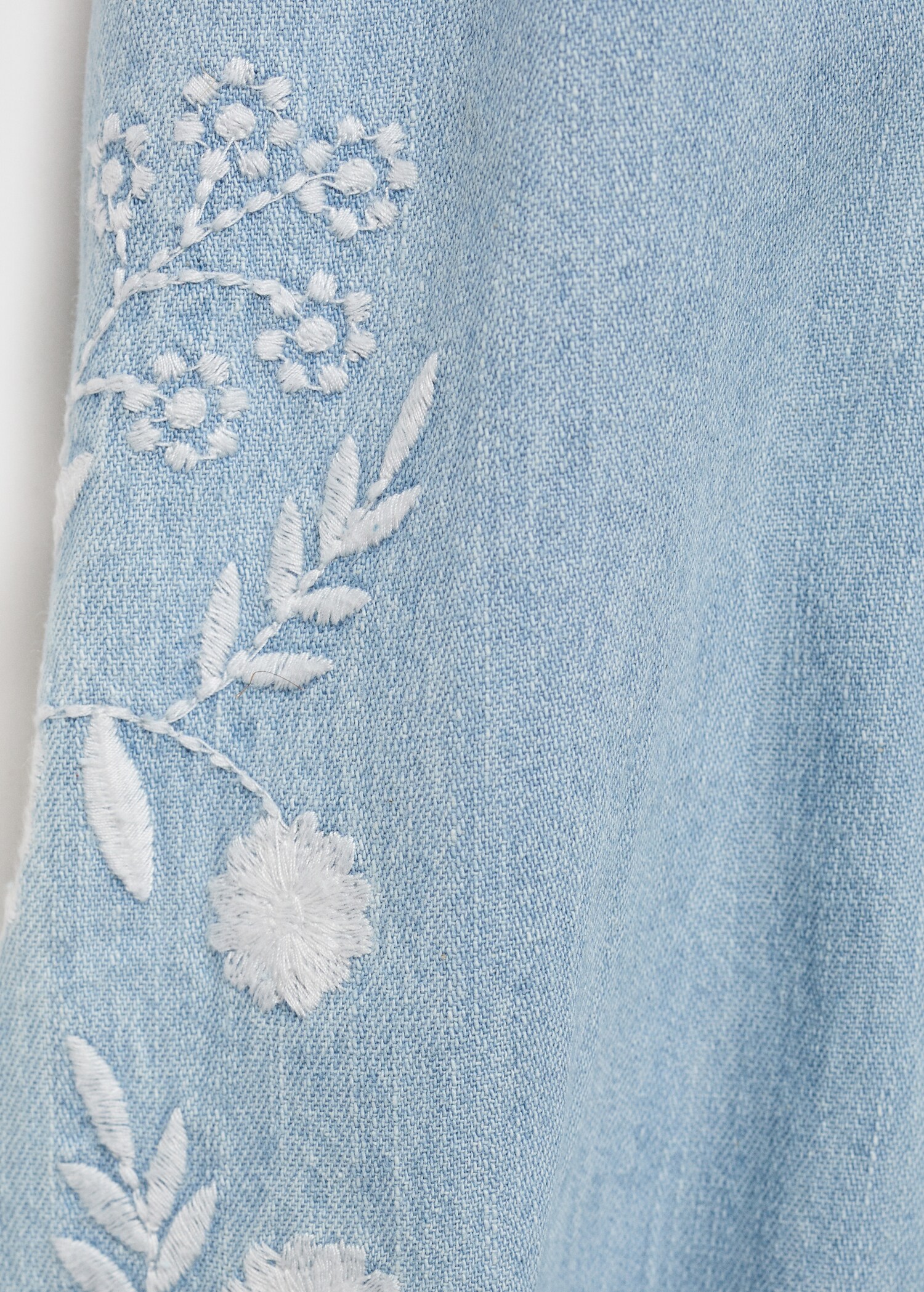 Embroidered denim blouse - Details of the article 8