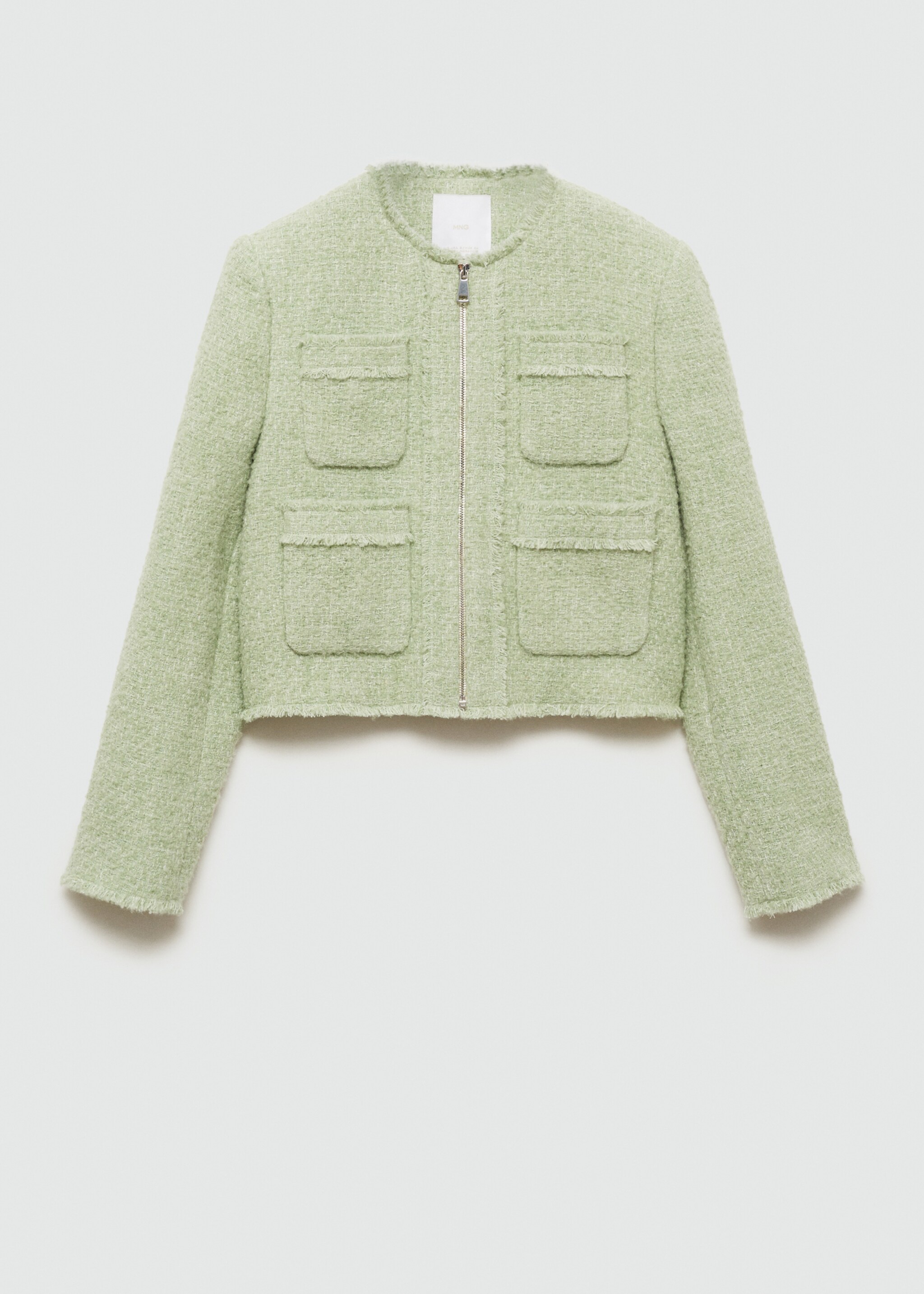 Tweed jacket with zip - Article without model