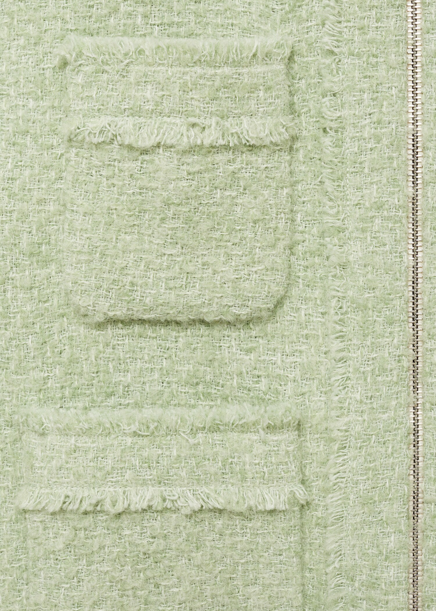Tweed jacket with zip - Details of the article 0