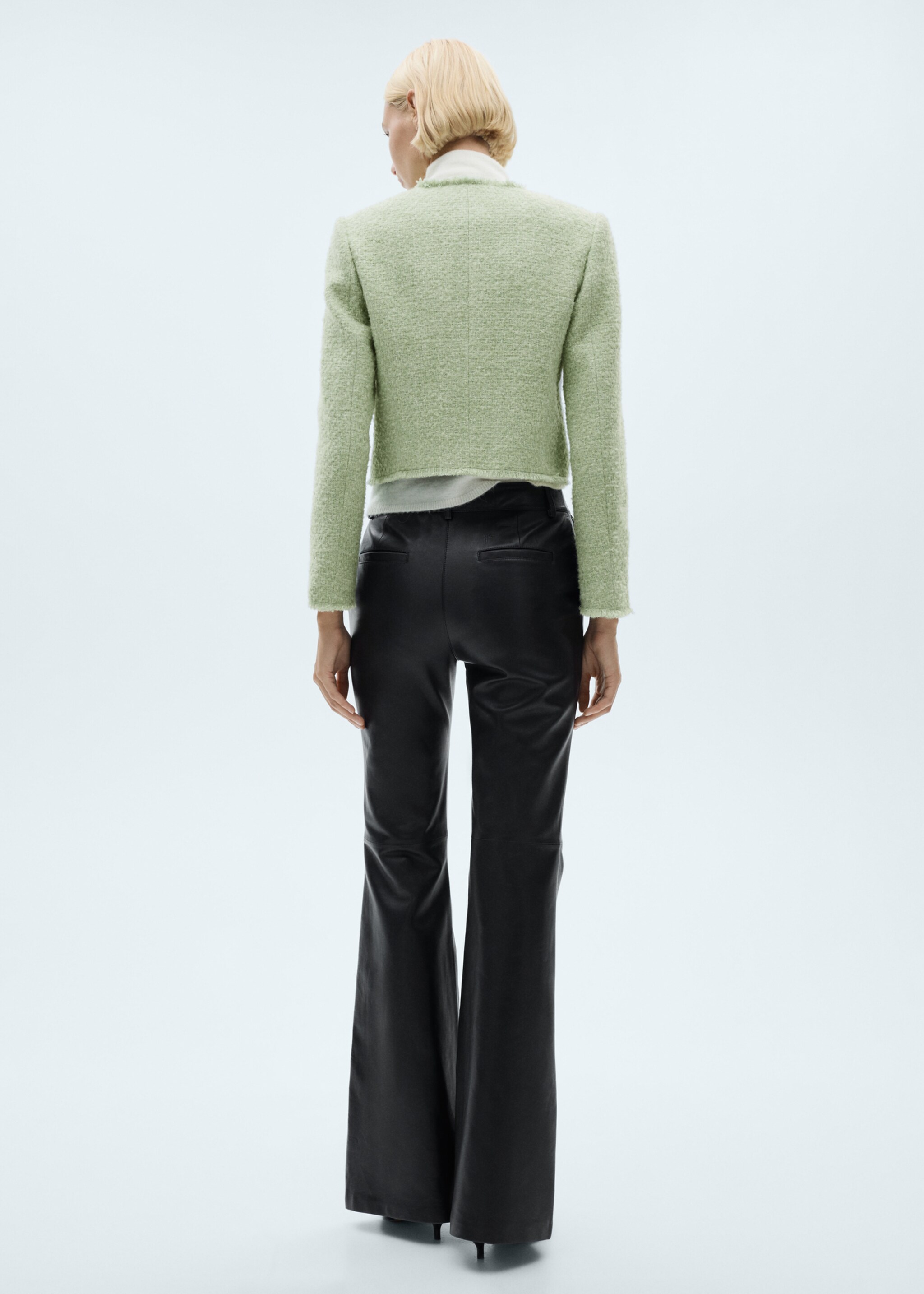 Tweed jacket with zip - Reverse of the article