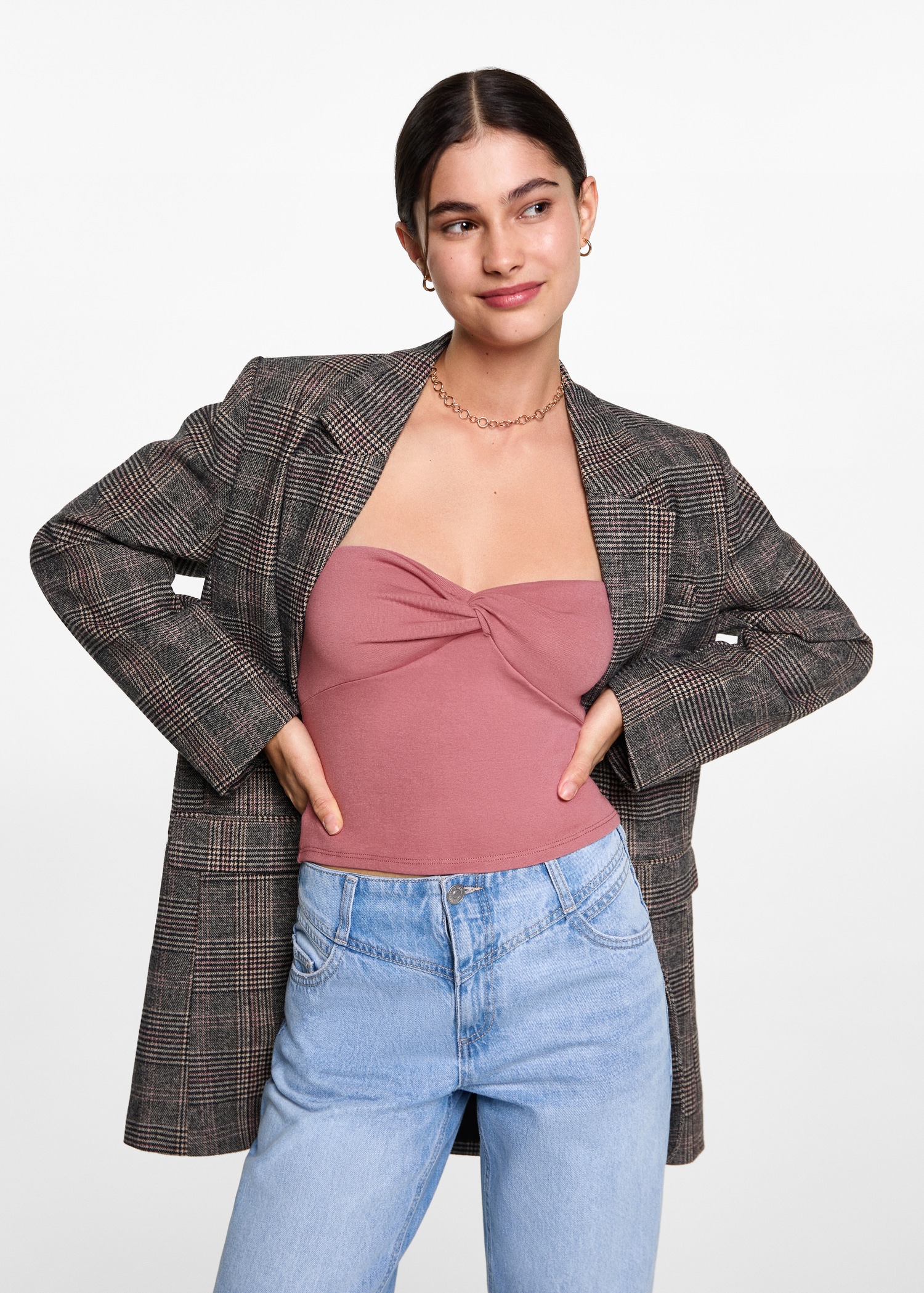 Knot crop top - Medium plane
