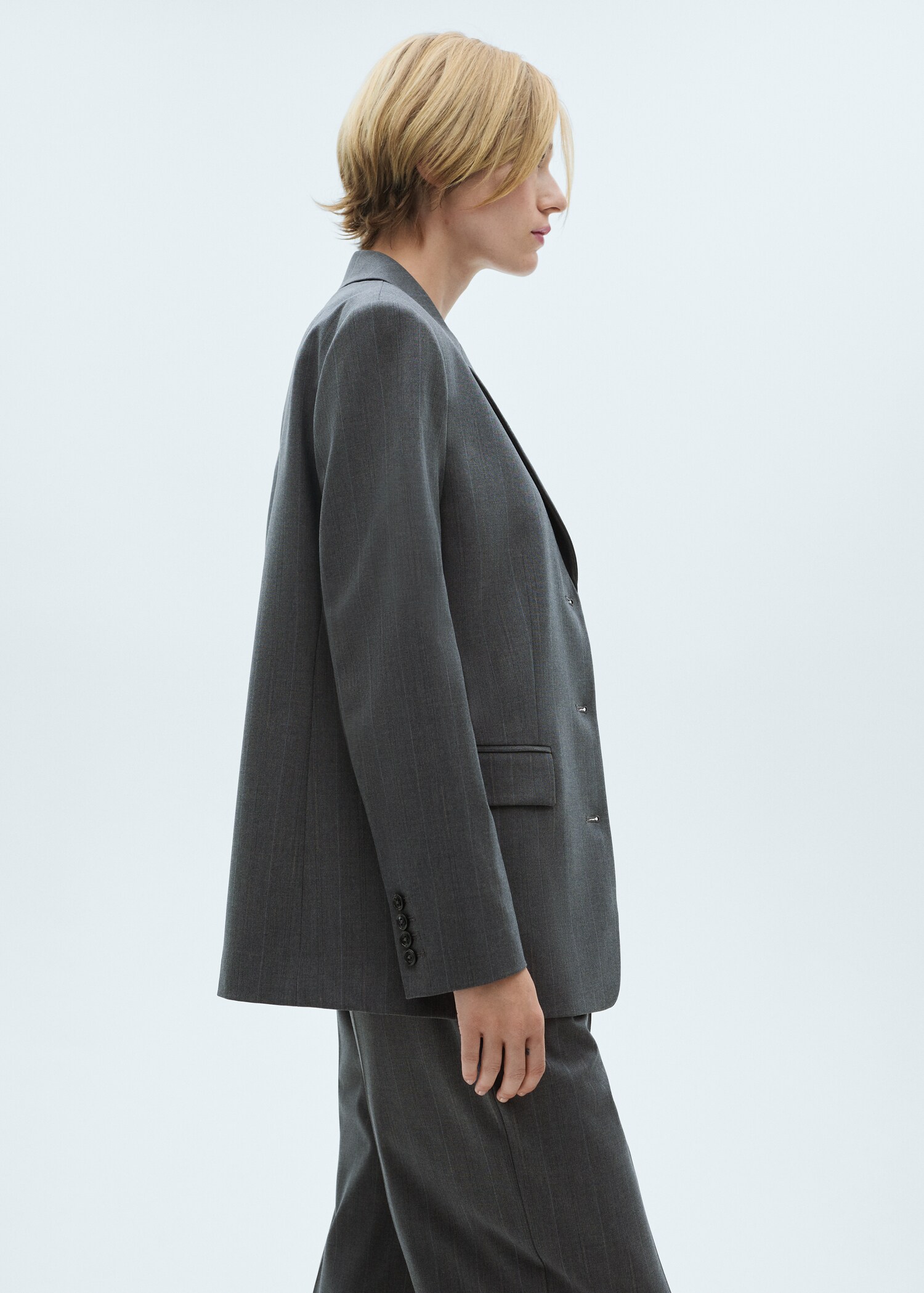Pinstripe suit jacket - Details of the article 6