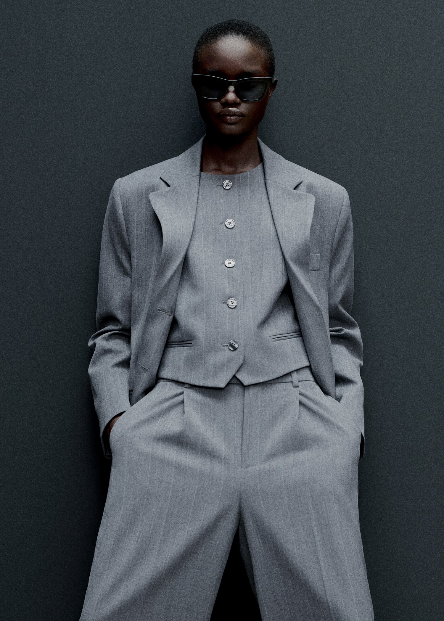 Pinstripe suit jacket - Details of the article 7