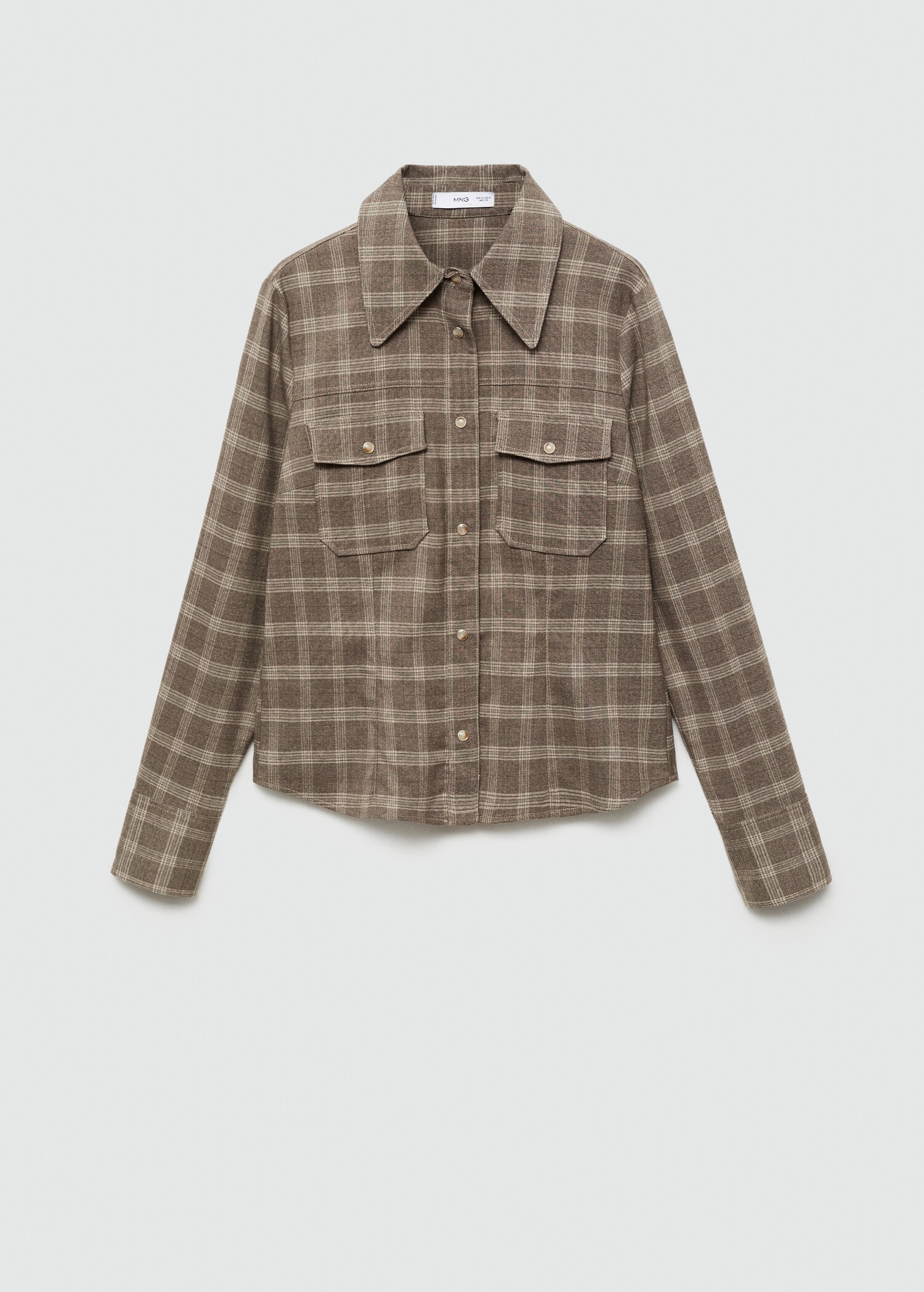 Check overshirt with pockets - Article without model