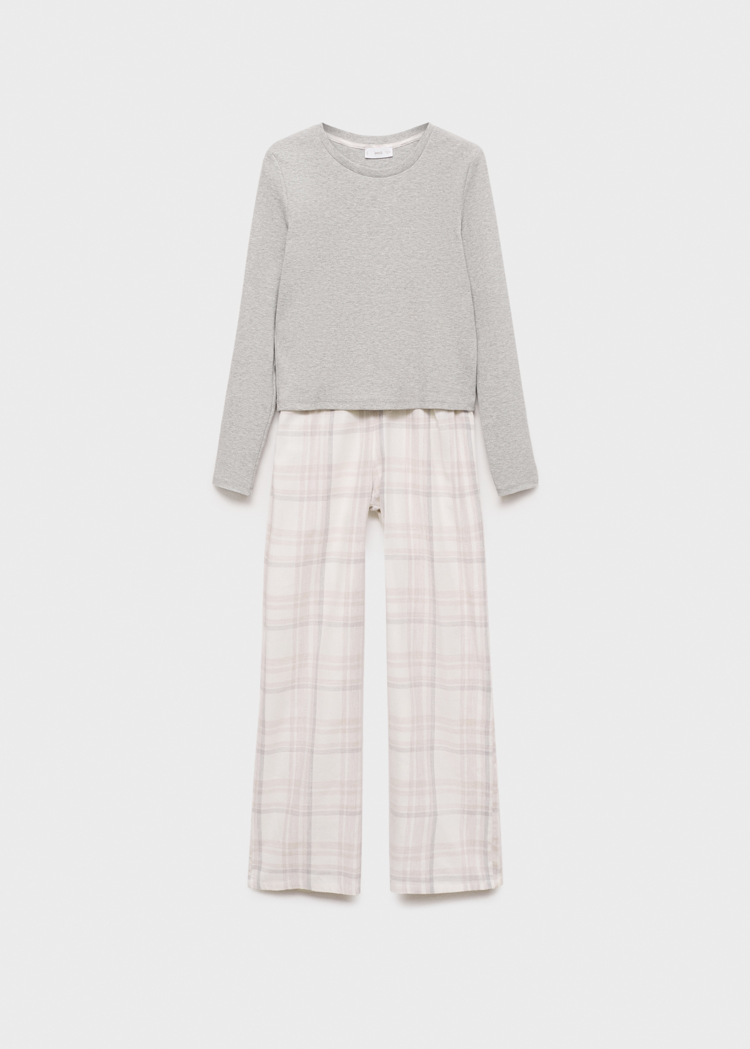 Checked cotton pyjamas - Article without model