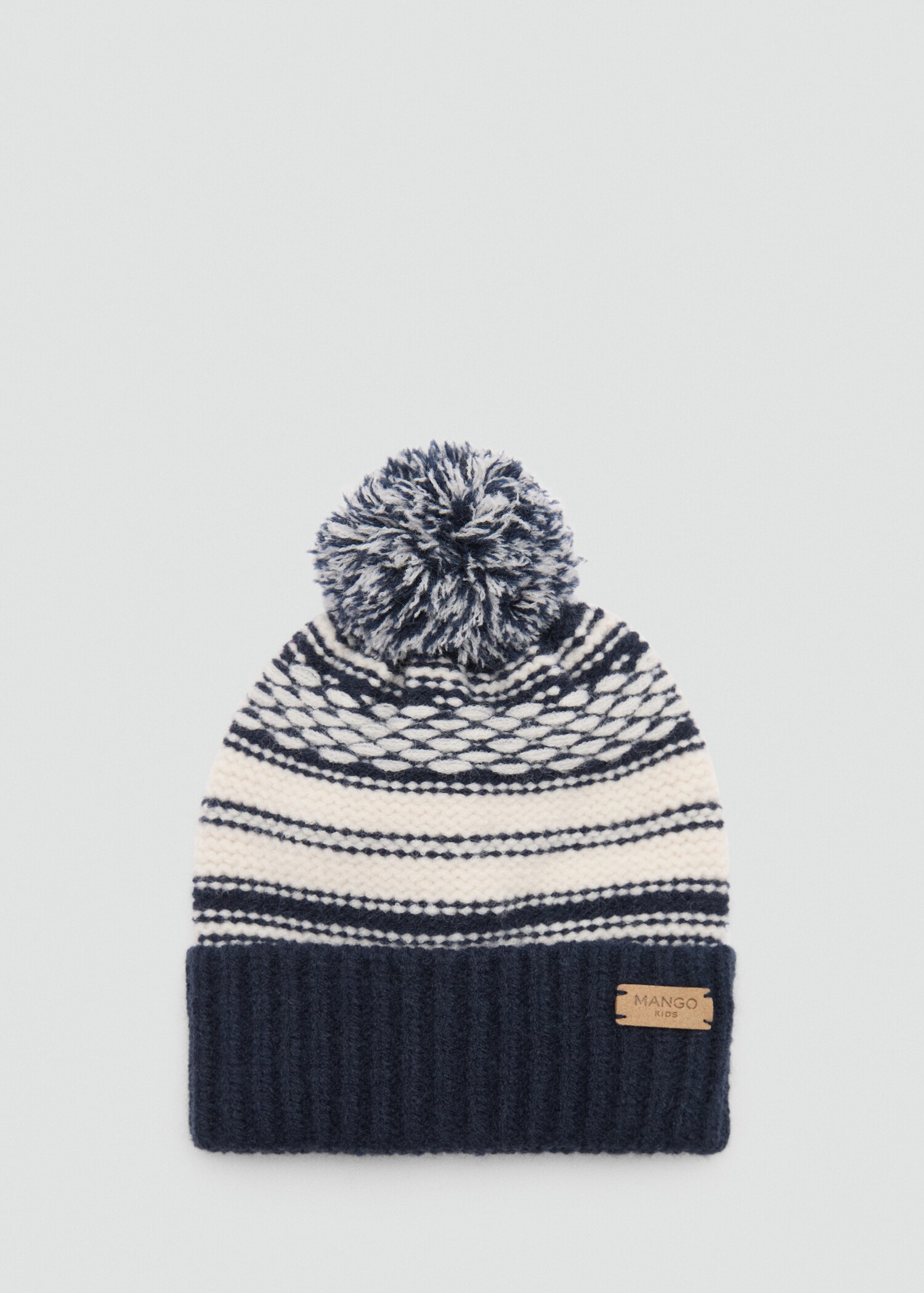 Jacquard pompom beanie - Article without model