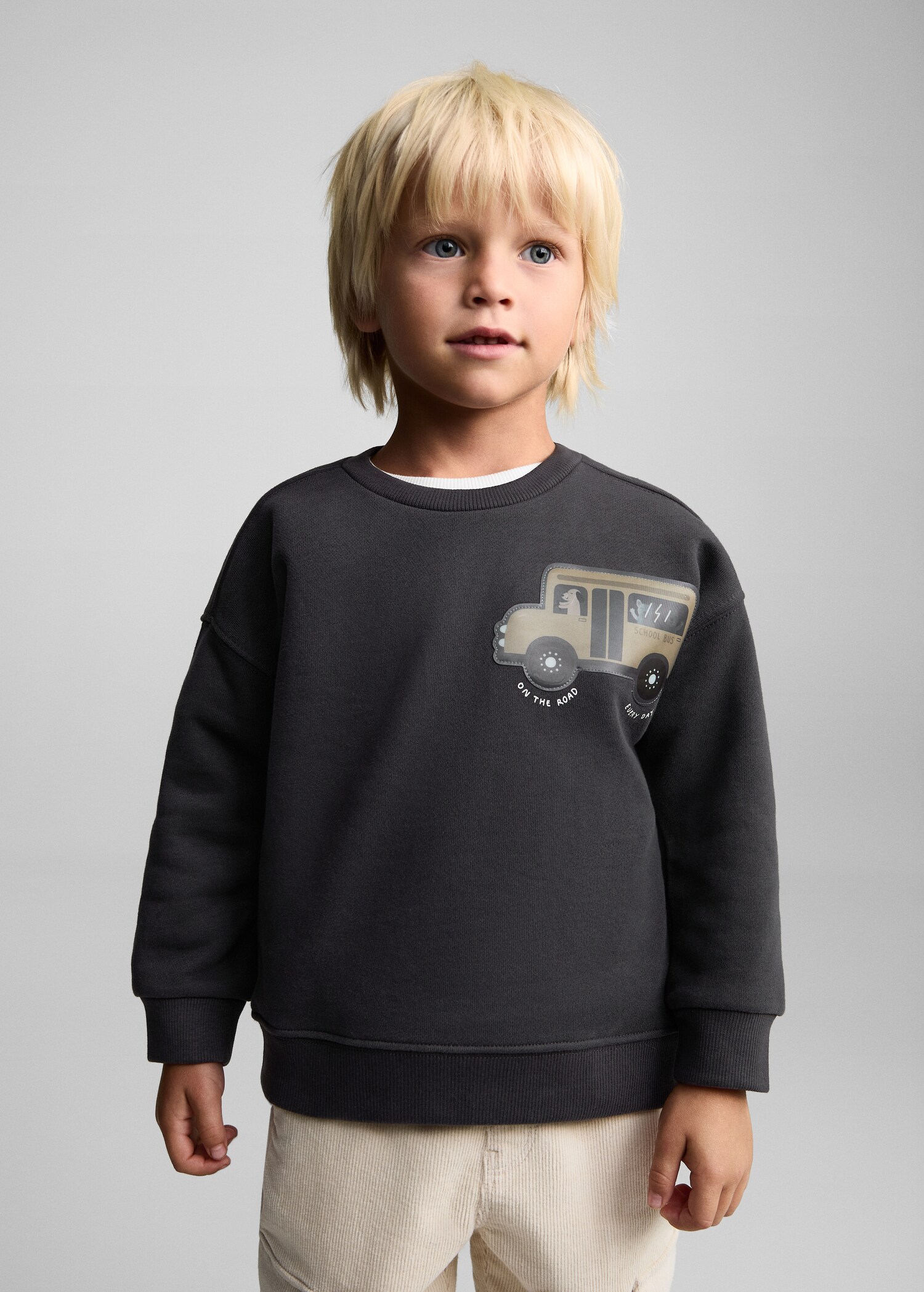 Printed cotton sweatshirt - Medium plane