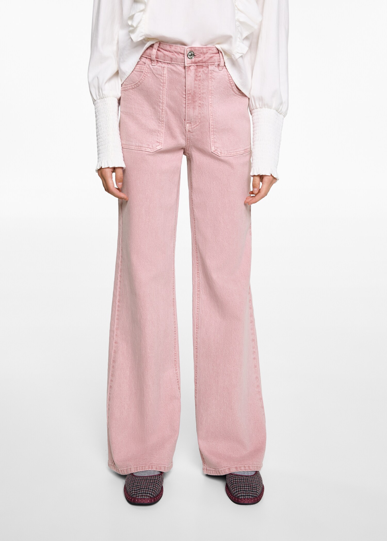 Pantalon droit poches - Plan moyen