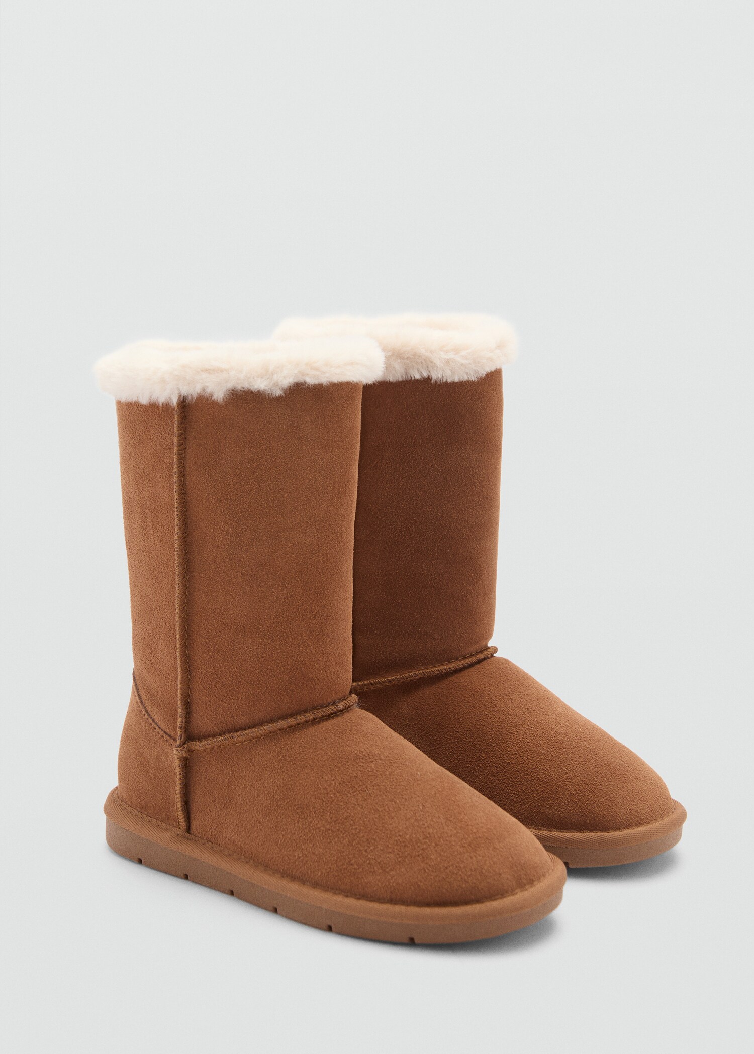 Leather boots with fur interior - Medium plane