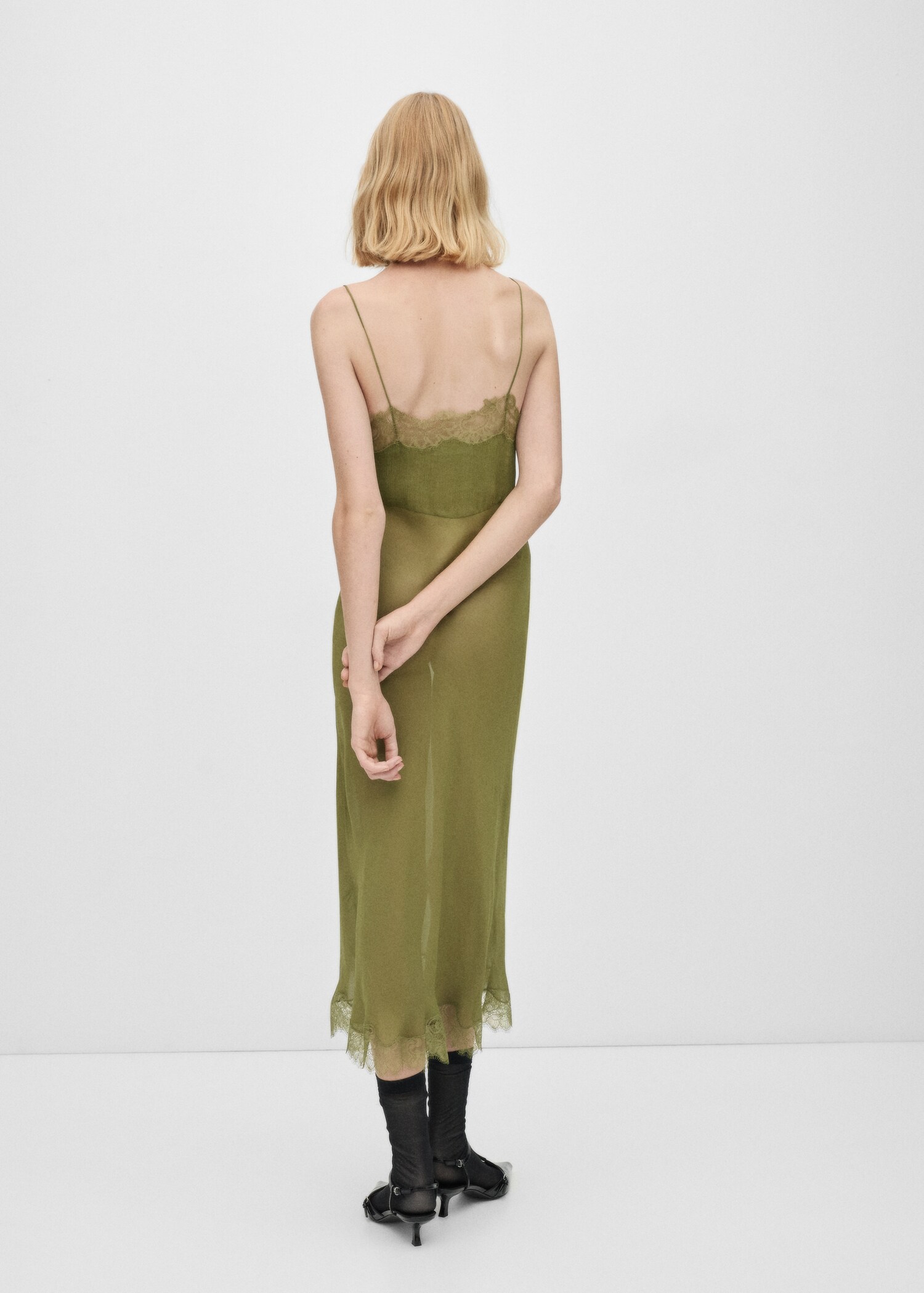 Chiffon lingerie dress - Reverse of the article
