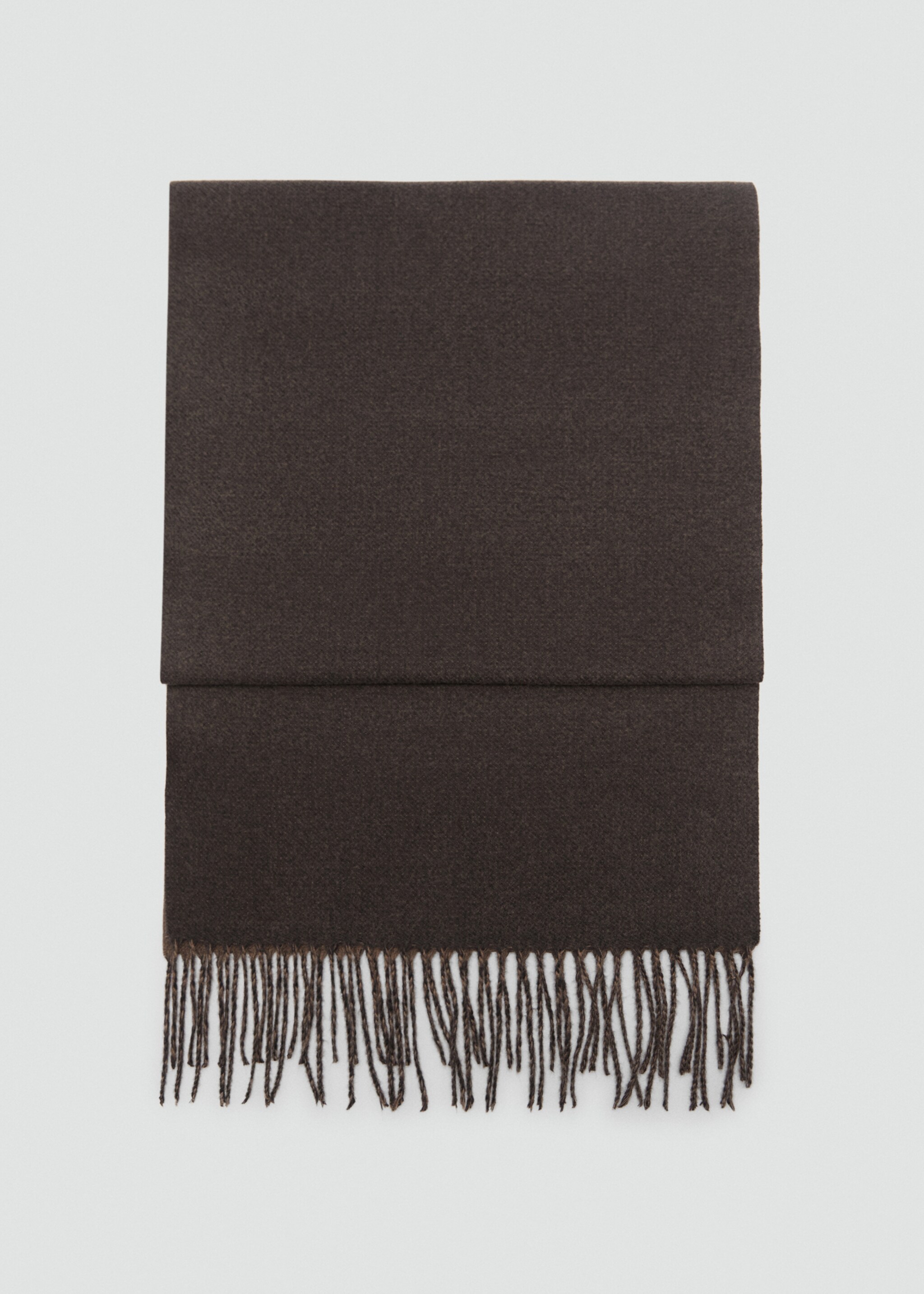 Two-tone fringed scarf - Article without model