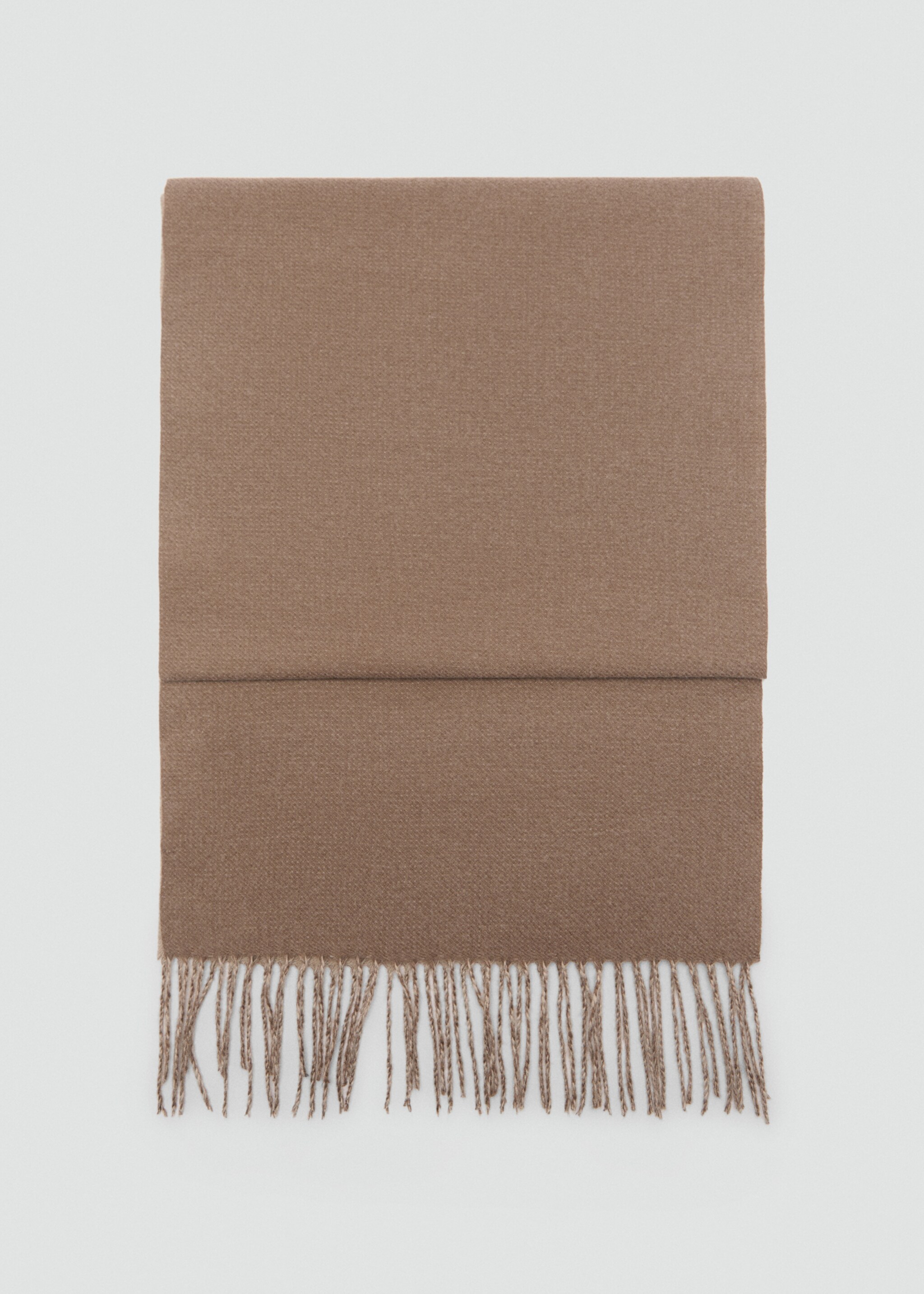 Two-tone fringed scarf - Article without model