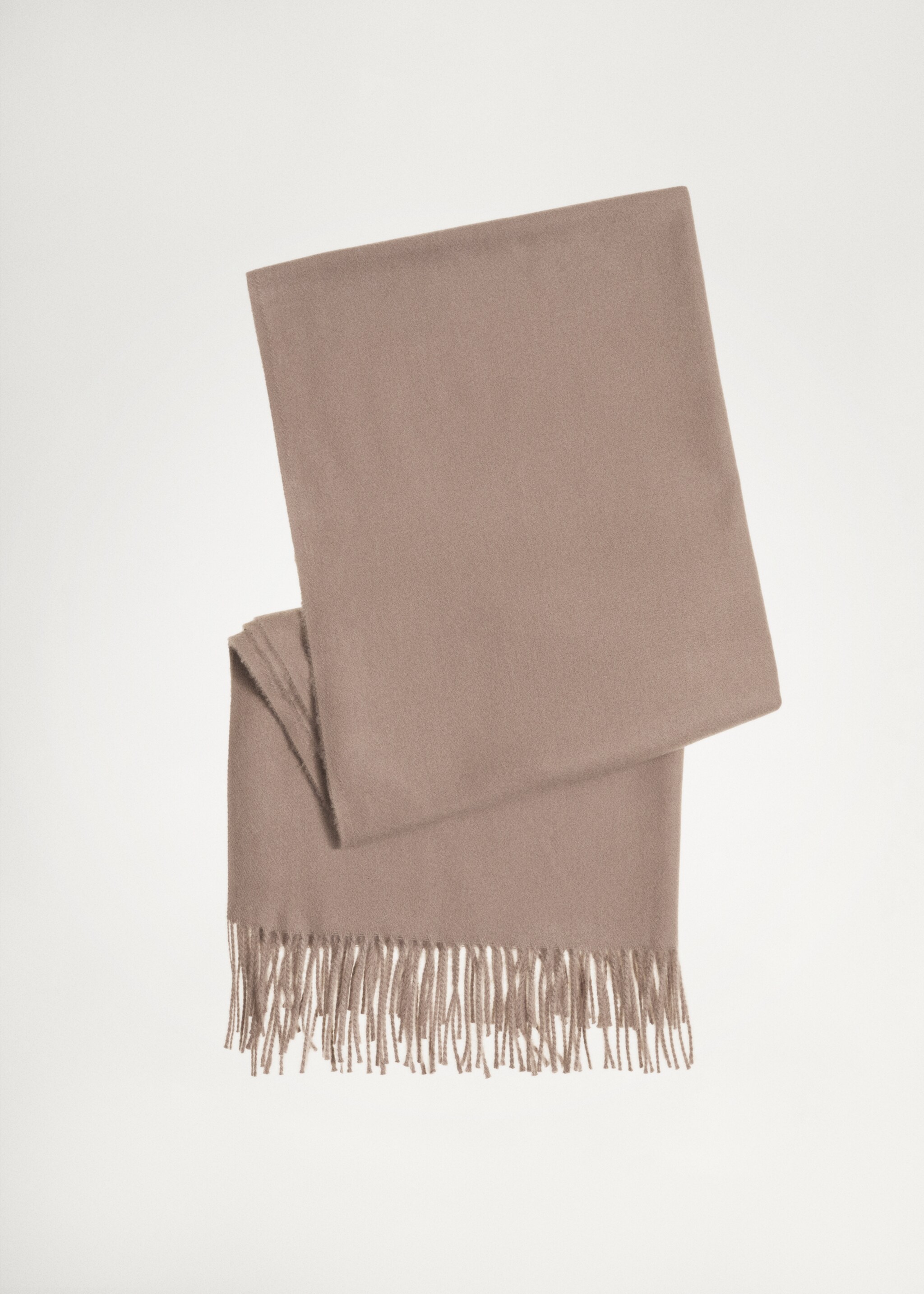 Two-tone fringed scarf - Details of the article 5