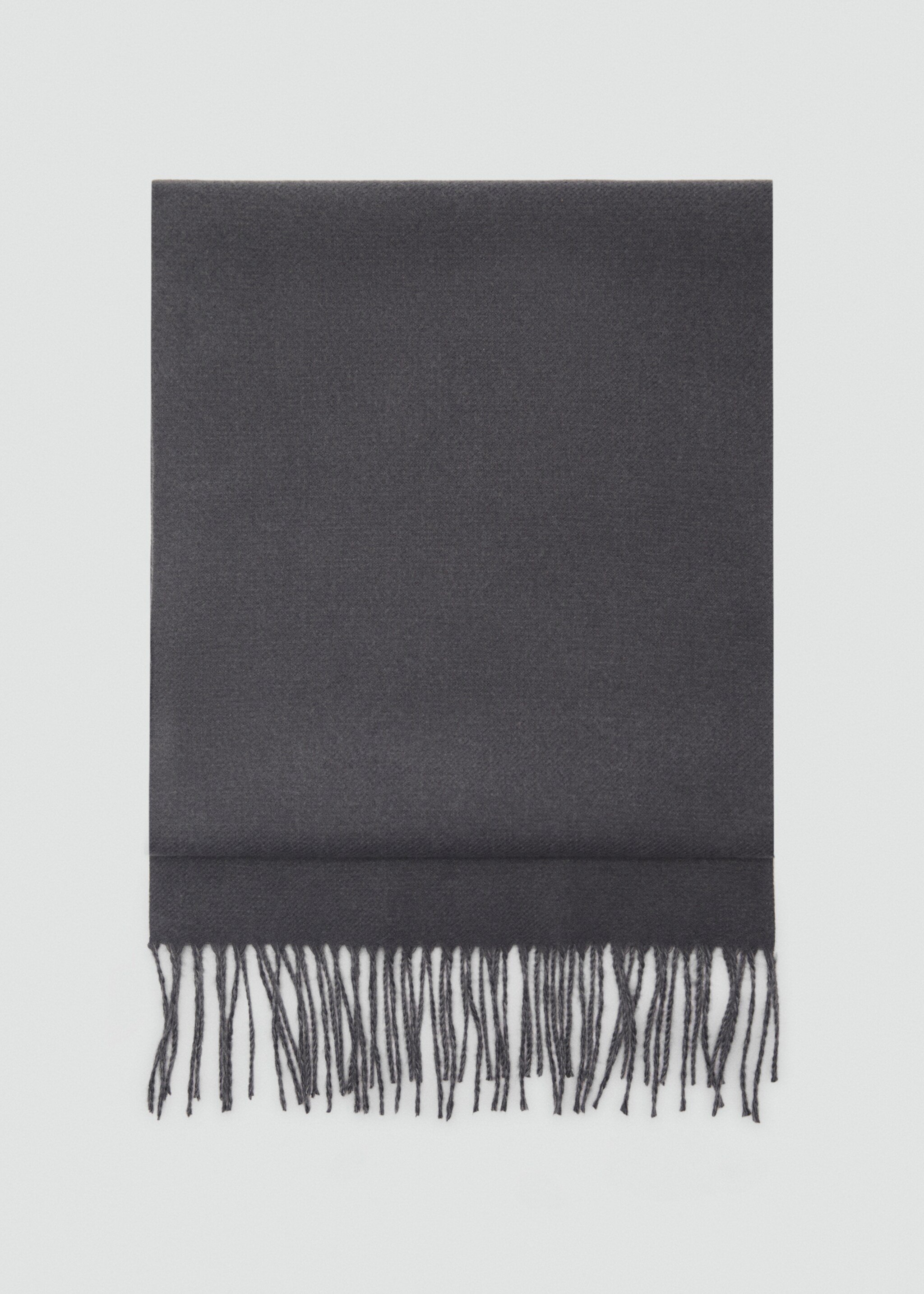 Two-tone fringed scarf - Article without model