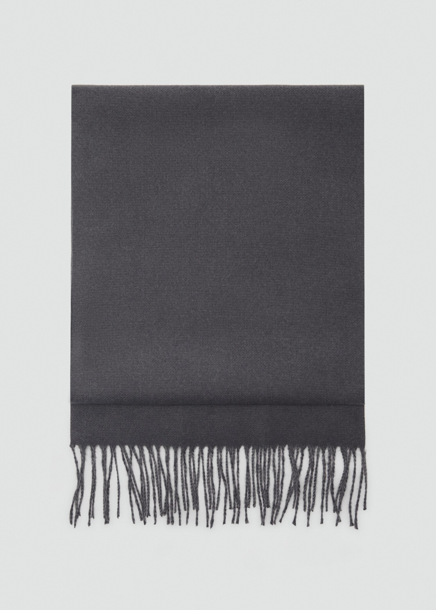 Two-tone fringed scarf - Article without model