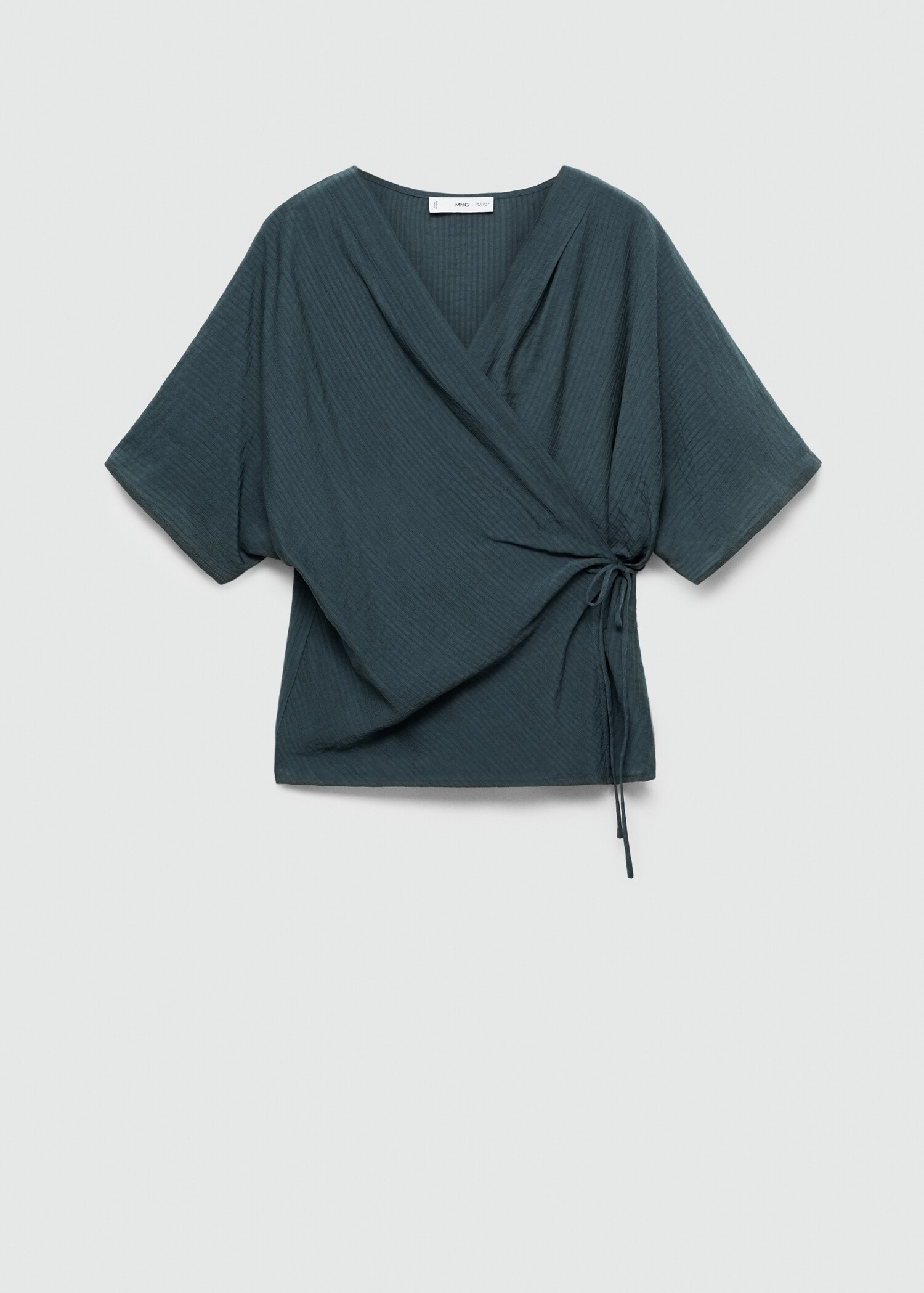 Wrap blouse with knot detail - Article without model
