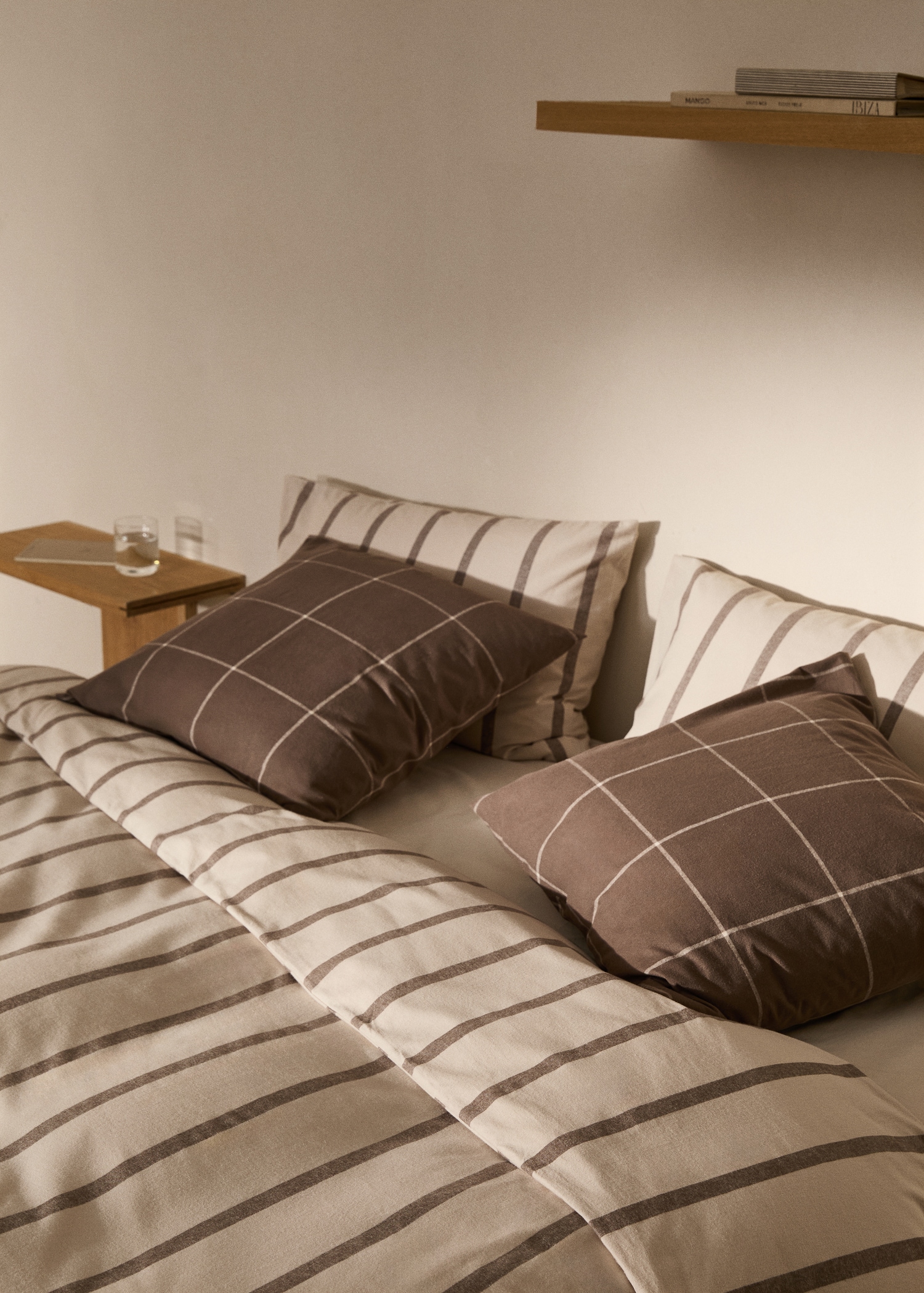 100% cotton flannel striped duvet cover for 135cm bed - Details of the article 8