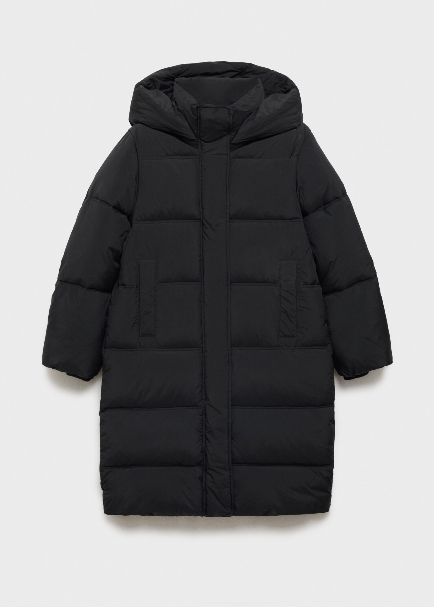 Quilted long coat - Article without model