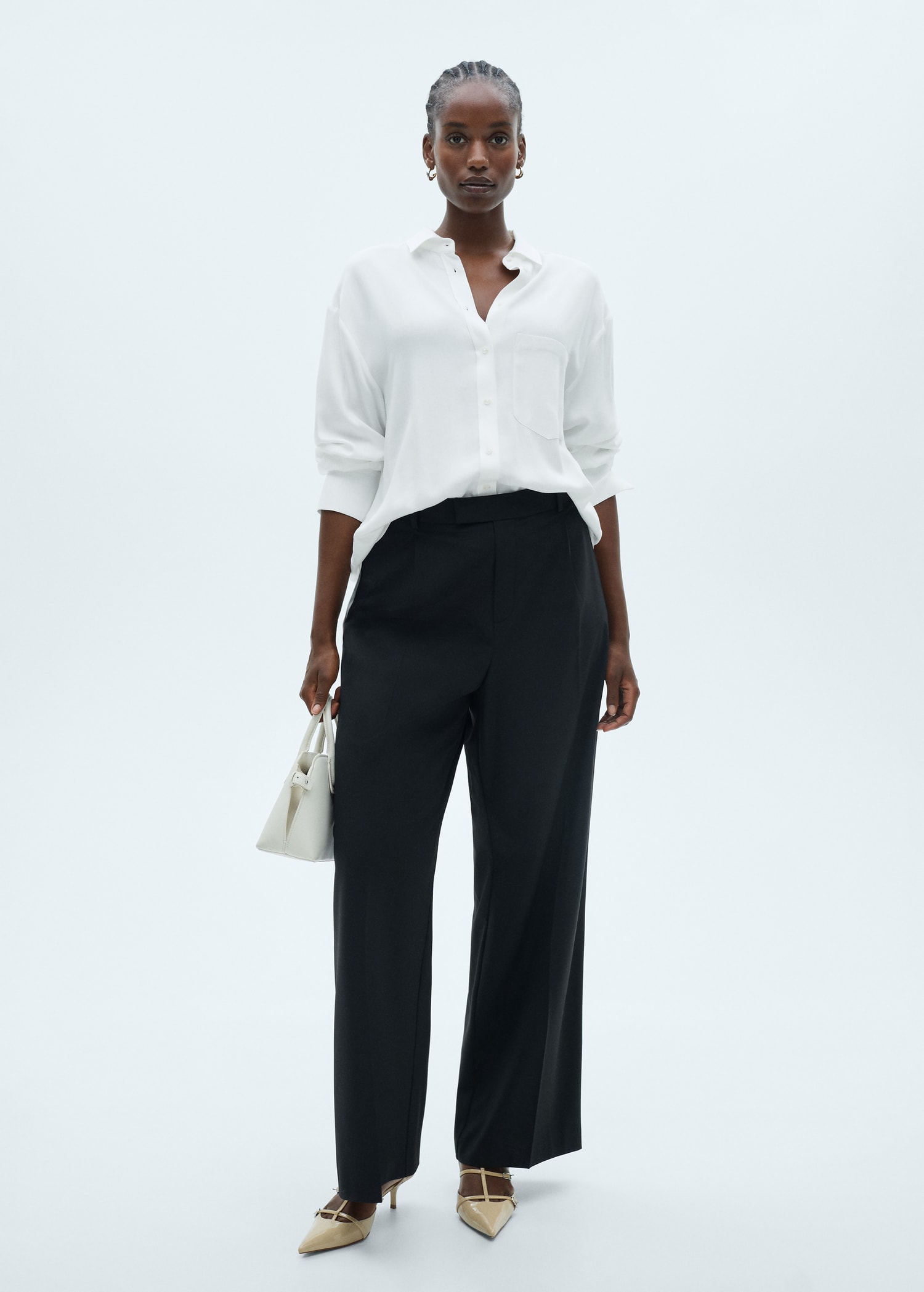Buttoned flowy shirt - Details of the article 3