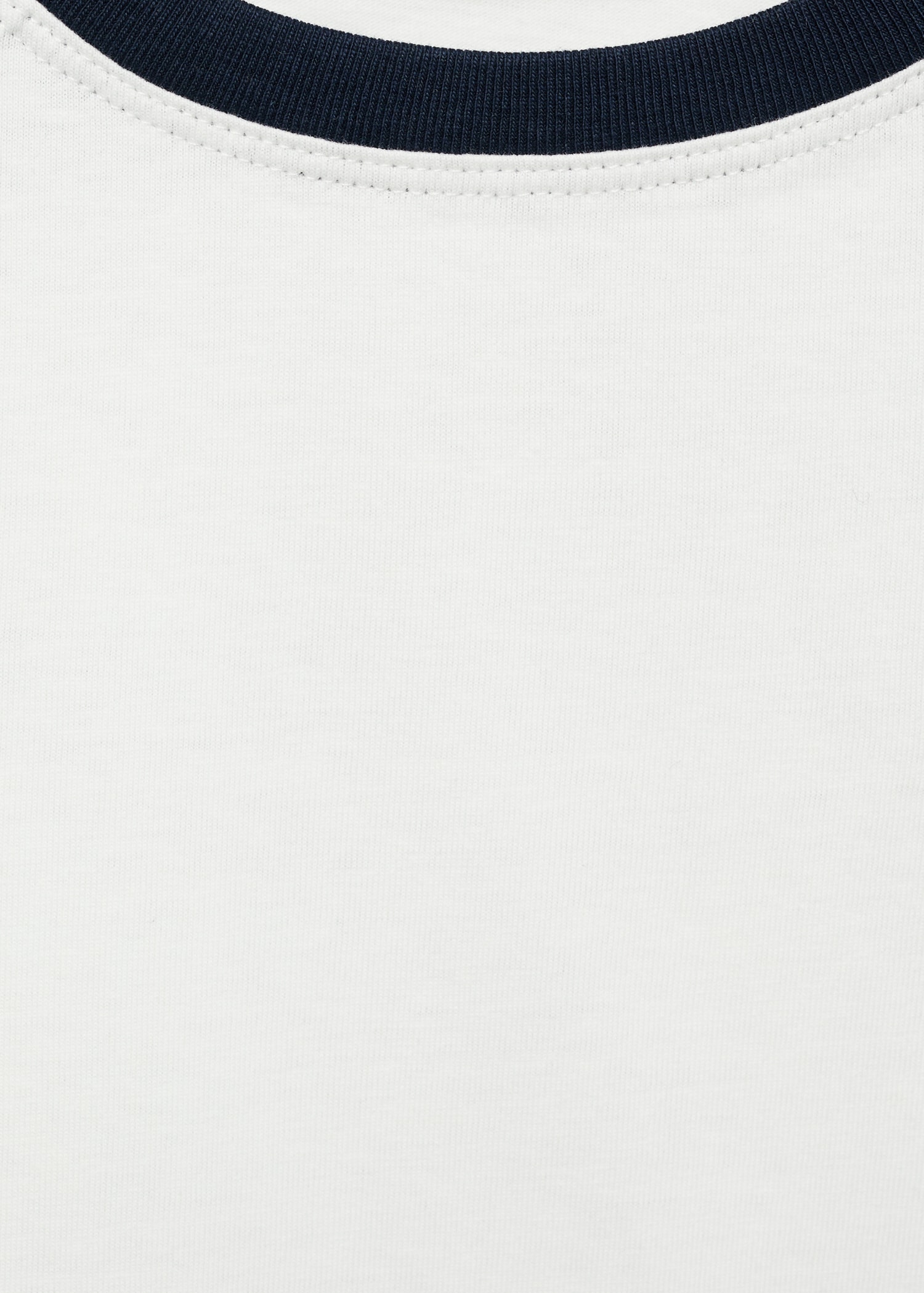 Contrasting cotton-blend T-shirt - Details of the article 8
