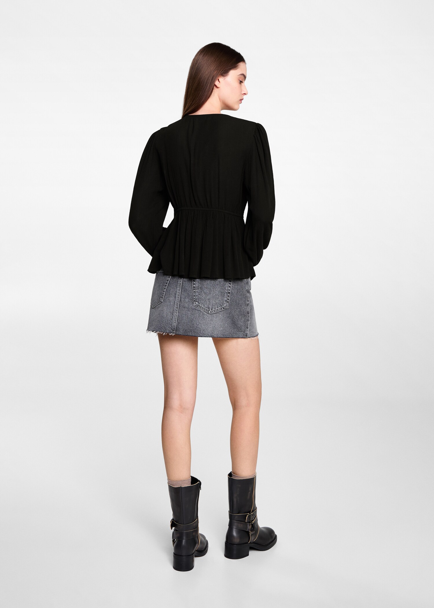 Ruched flowing blouse - Reverse of the article