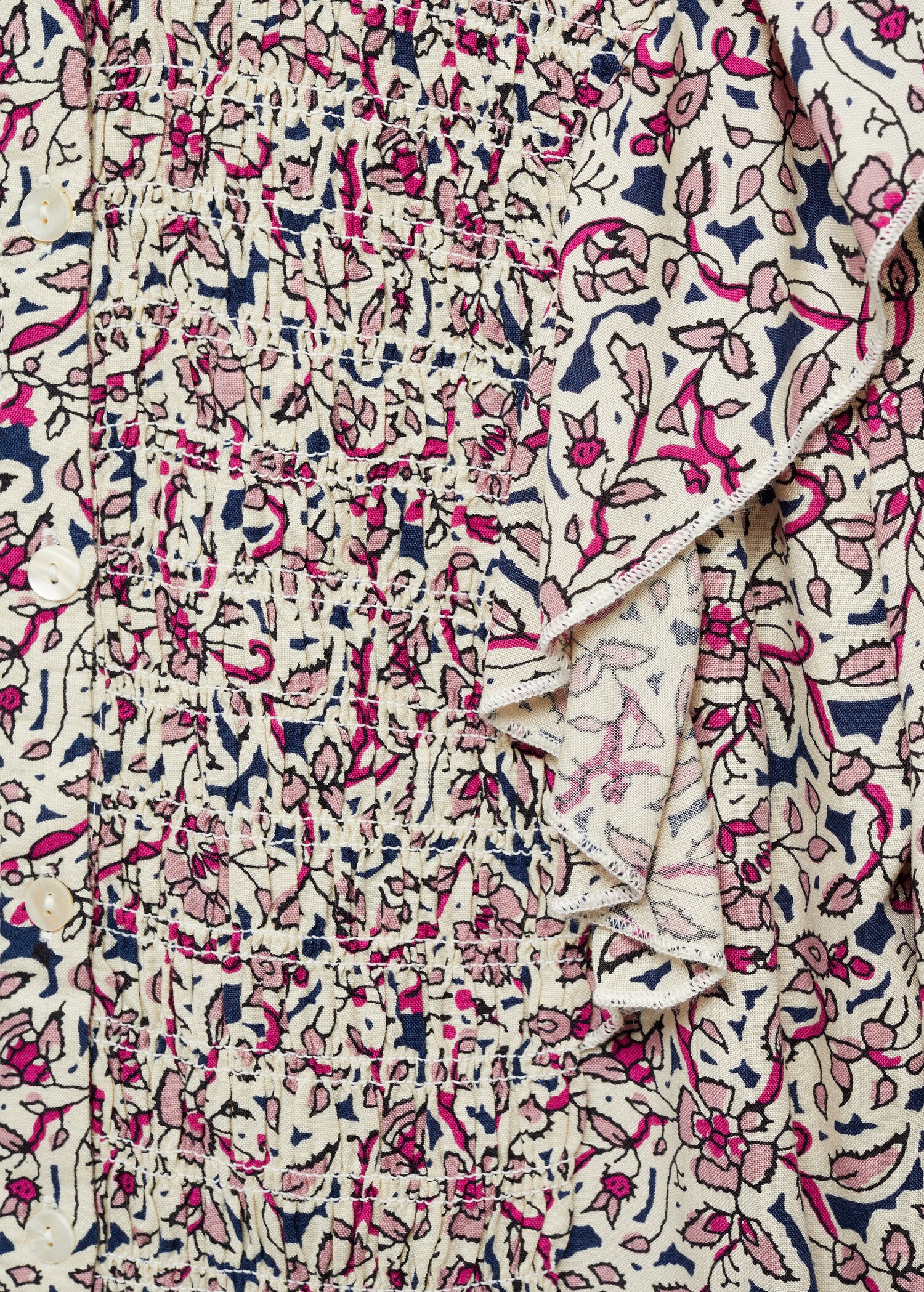 Blouse froncée manches volantées - Détail de l'article 8