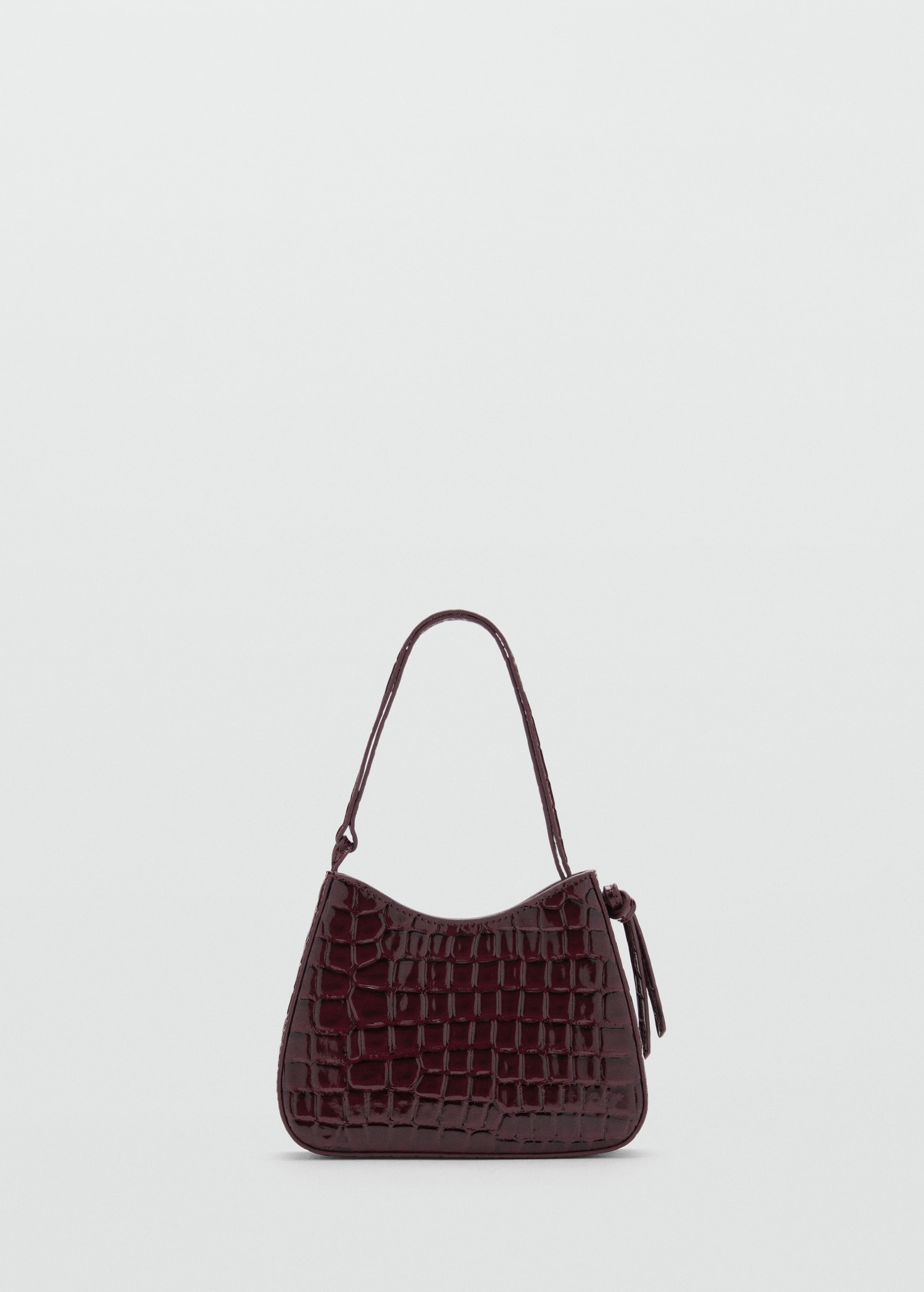 Patent leather-effect crocodile bag - Article without model