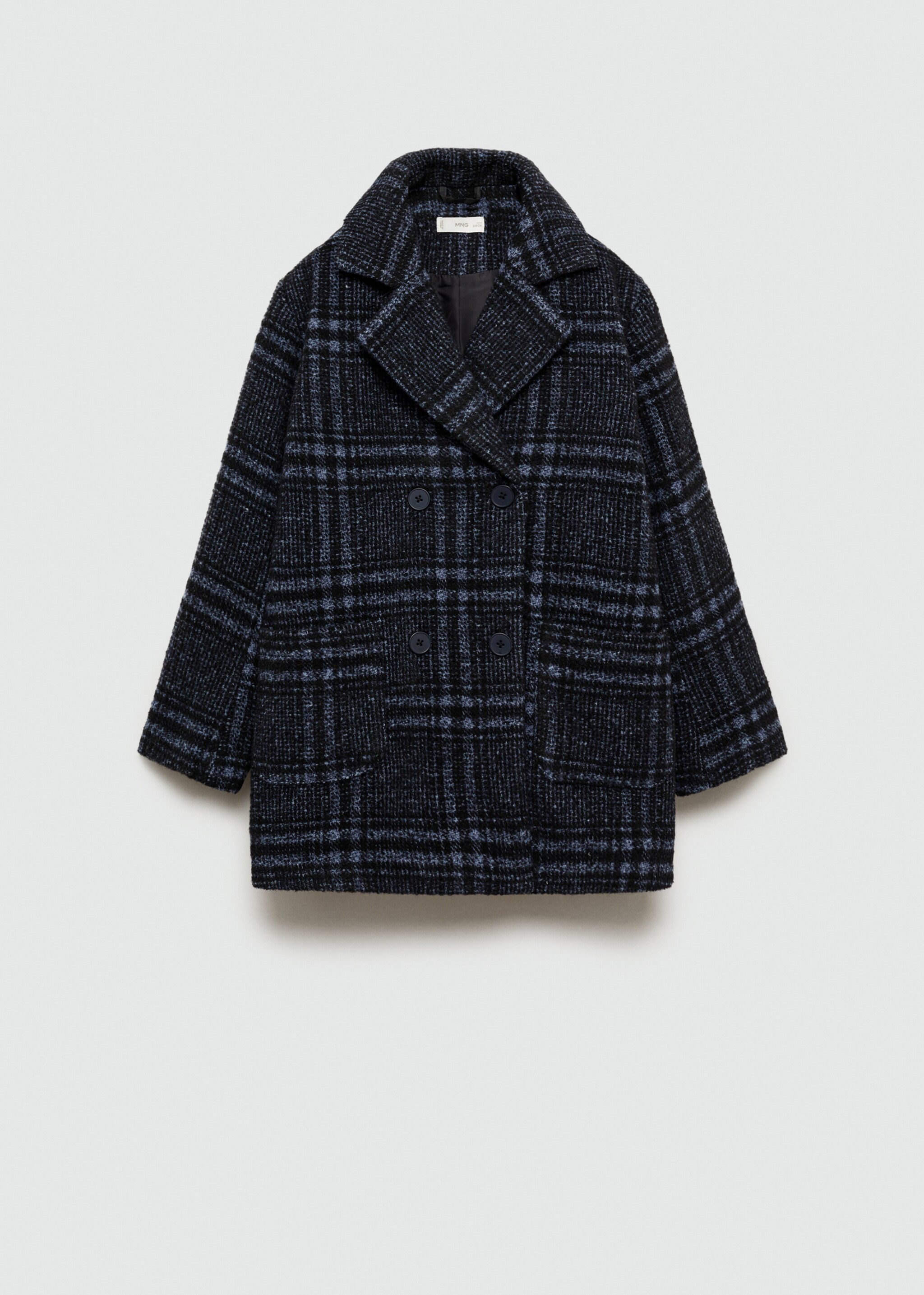 Manteau à carreaux en laine - Article sans modèle