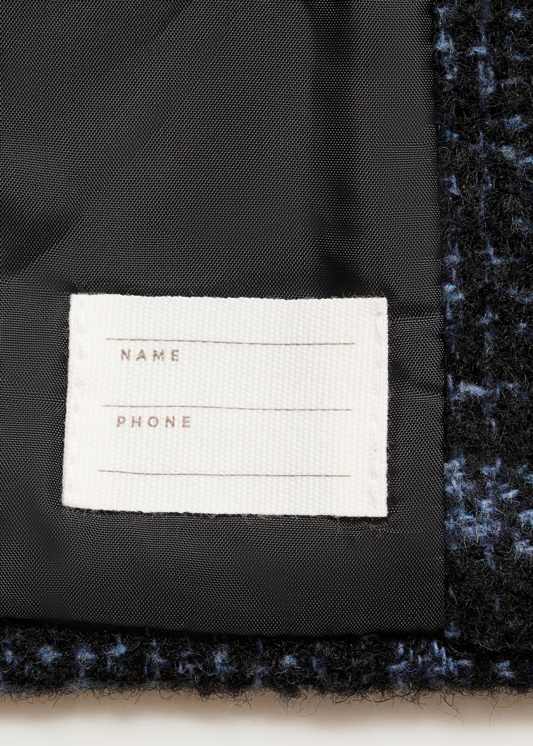 Manteau à carreaux en laine - Détail de l'article 0