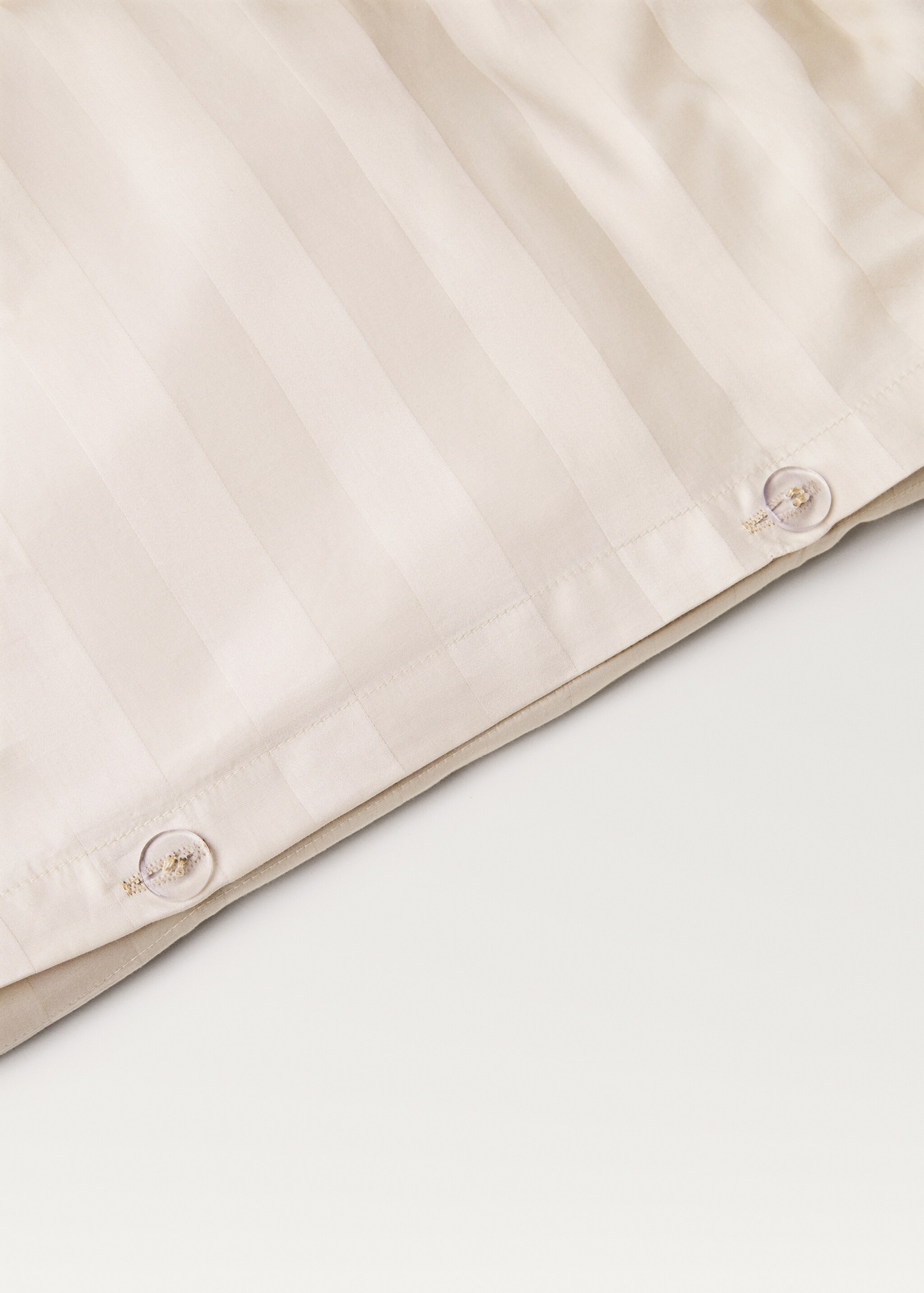 Cotton satin jacquard striped duvet cover for 150/160 cm bed - Details of the article 2