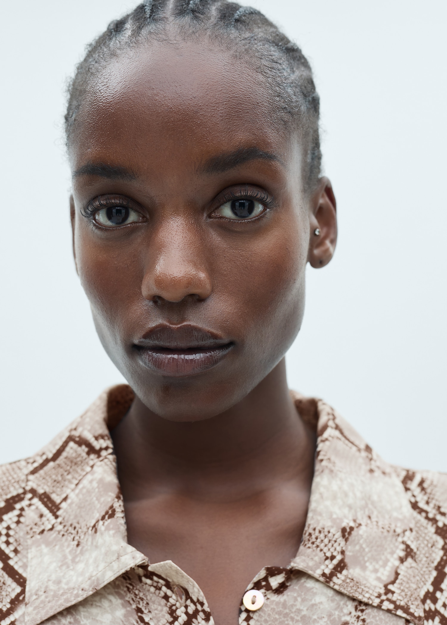 Vestido camisero estampado serpiente Mujer MNG Ecuador