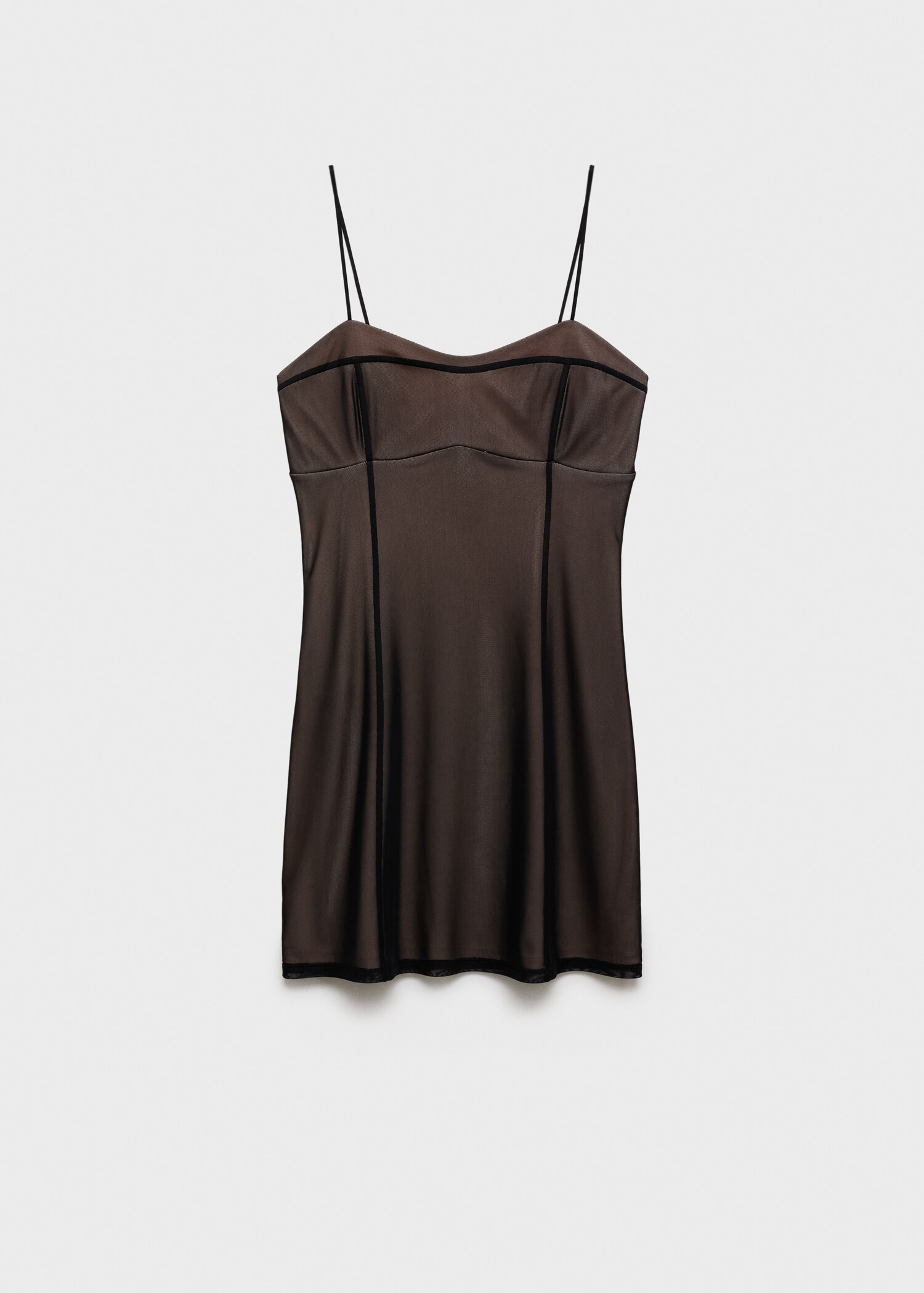 Vestido corto lencero mesh - Artículo sin modelo
