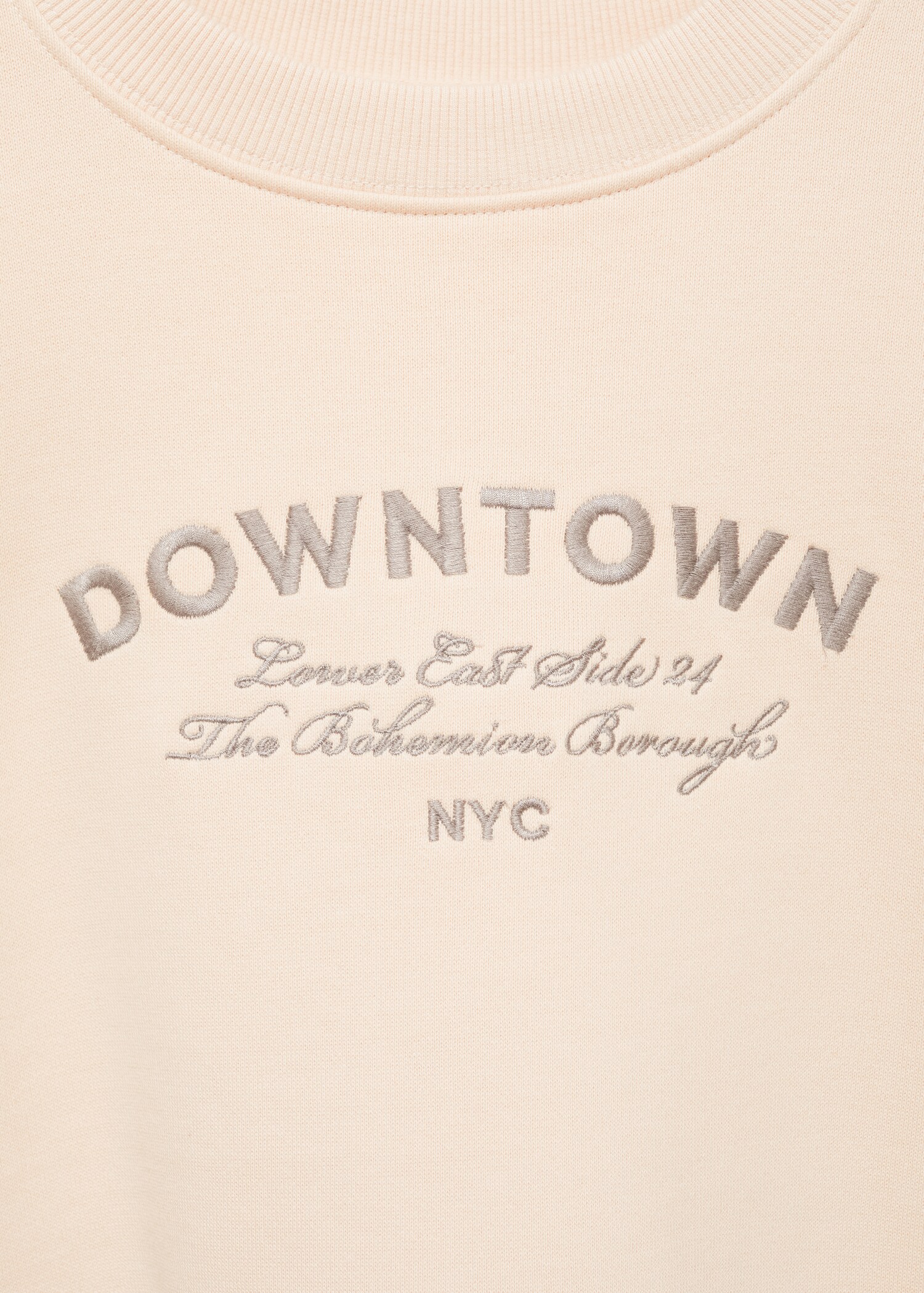Embroidered detail cotton sweatshirt - Details of the article 8
