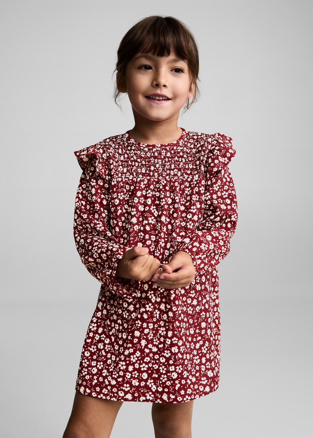 Robe a fleurs volantee