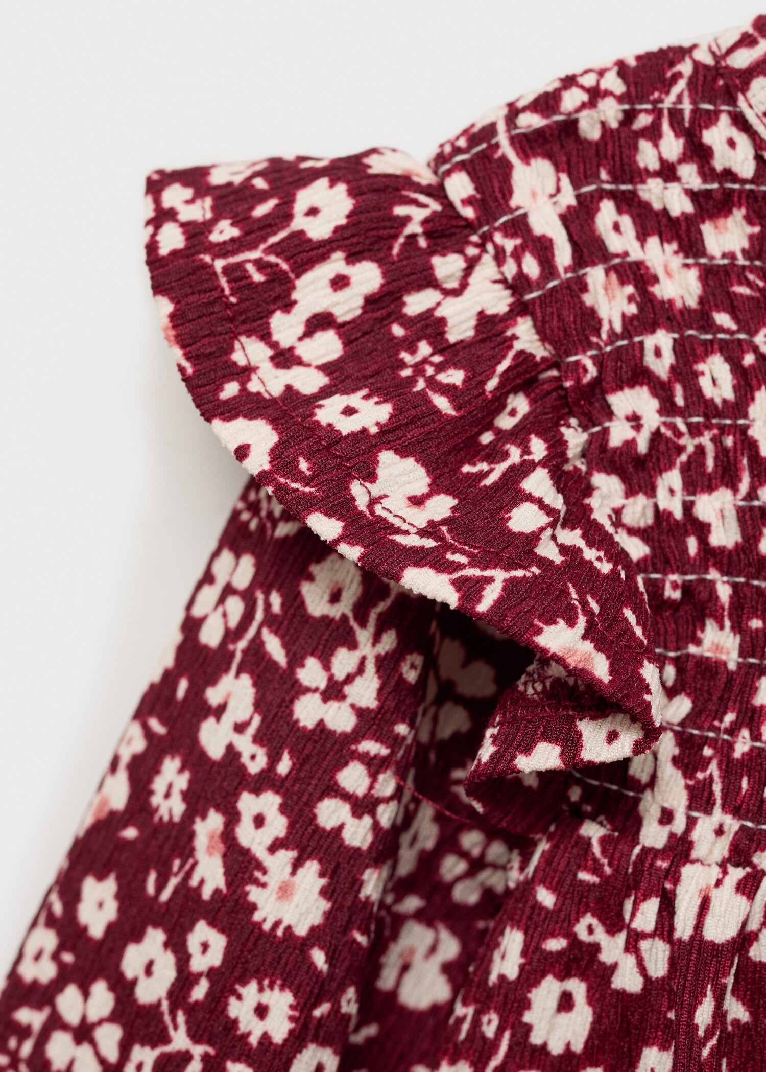 Ruffled floral print dress - Details of the article 8