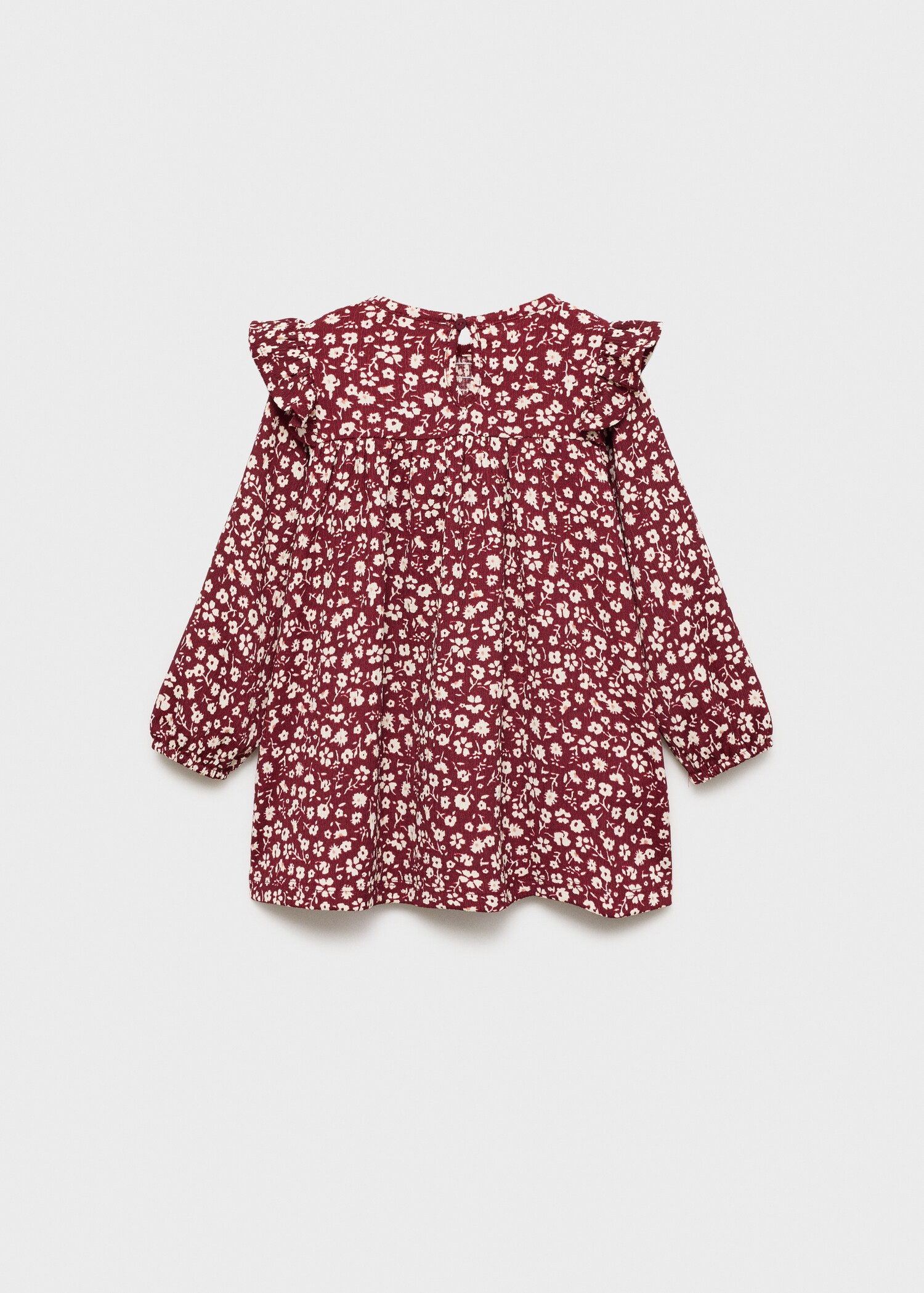 Ruffled floral print dress - Reverse of the article