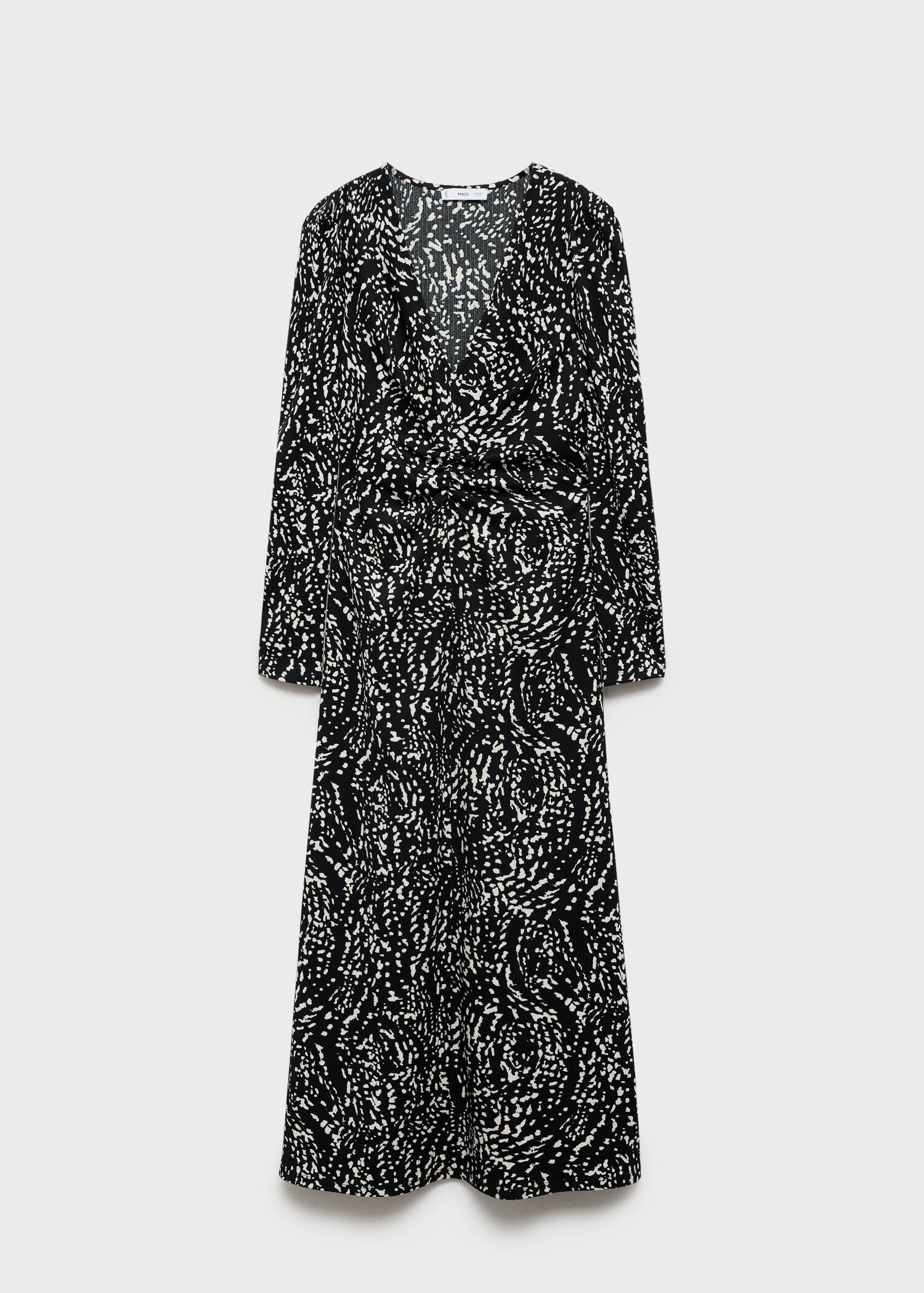 Vestido estampado manga abullonada - Artículo sin modelo