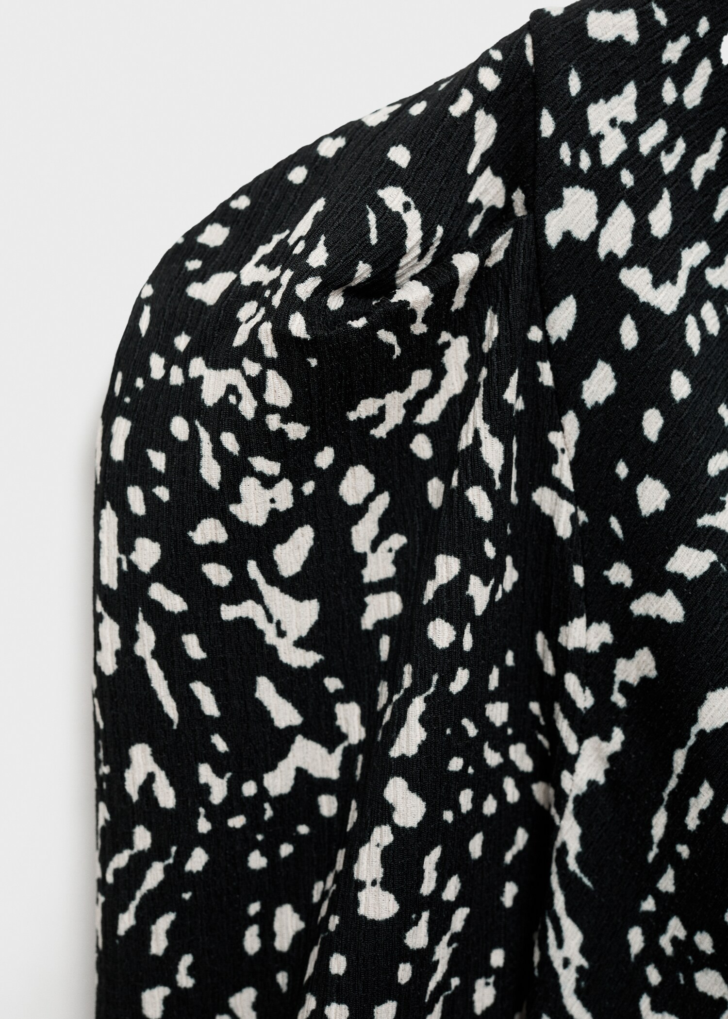 Vestido estampado manga abullonada - Detalle del artículo 8