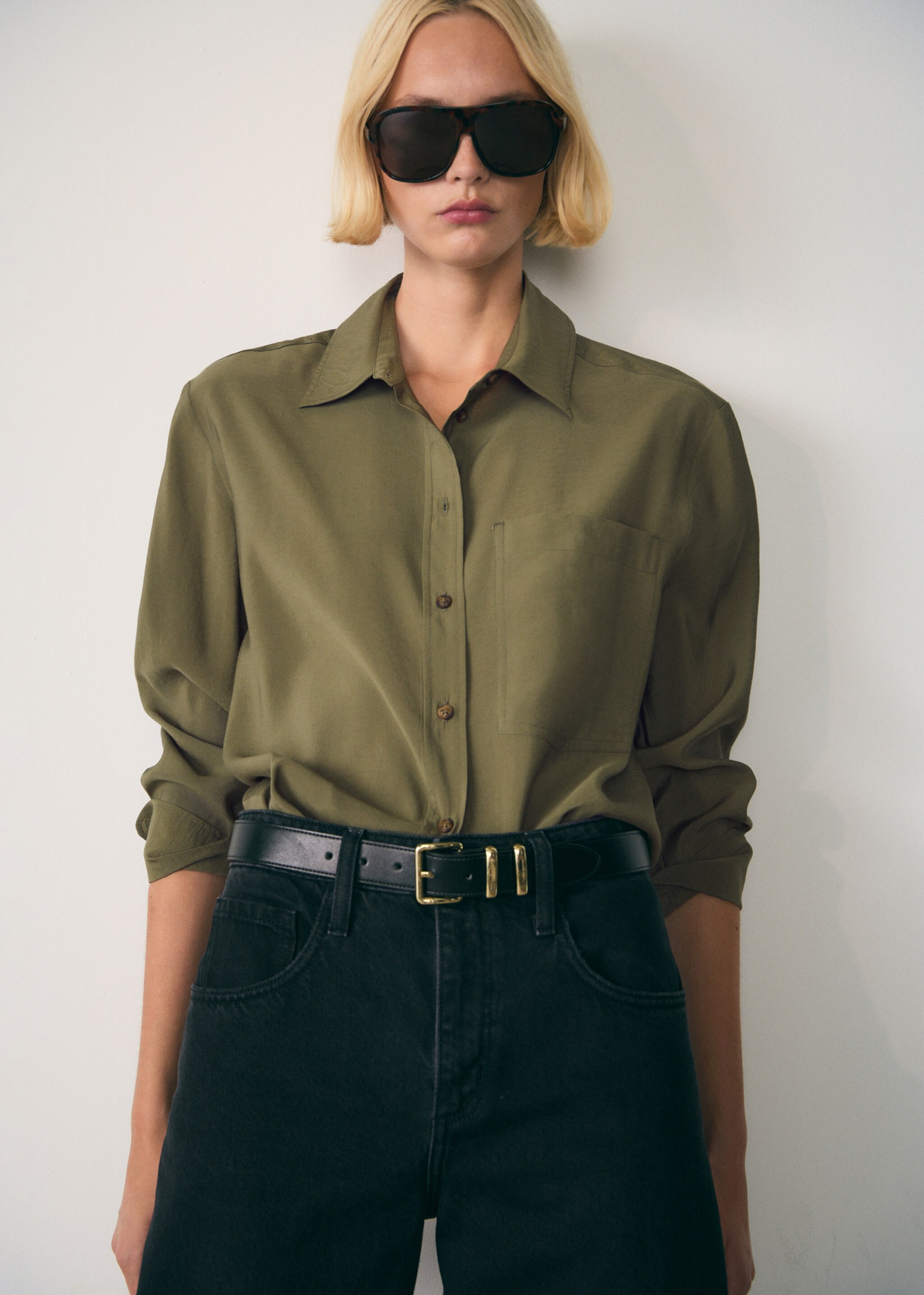 Camisa modal bolsillo - Detalle del artículo 1