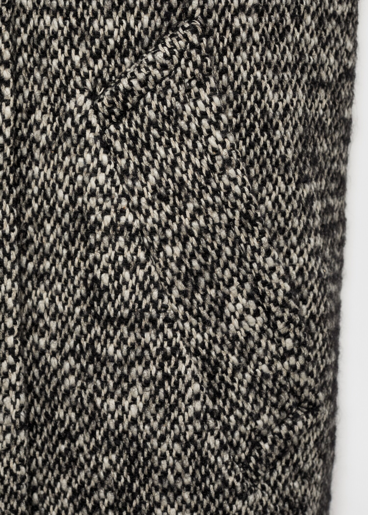 Mottled double-breasted coat - Details of the article 0